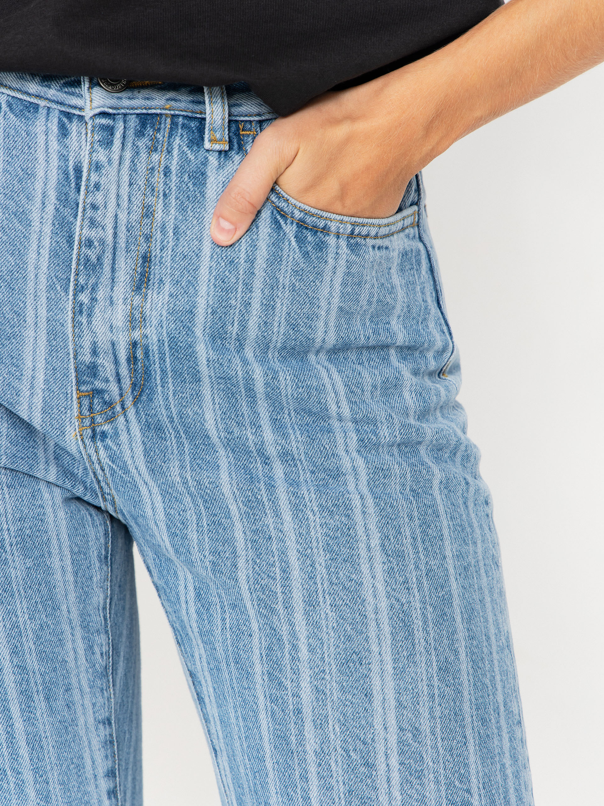 Nohavice Carhartt WIP Rylan Wmn (rylan stripe/blue/stone bleached)