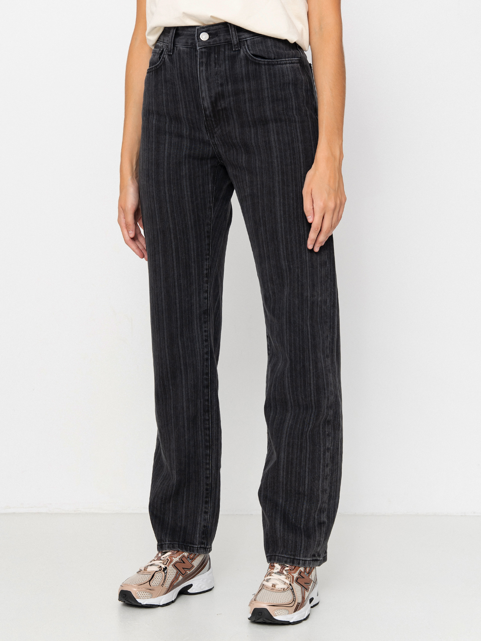 Nohavice Carhartt WIP Rylan Wmn (rylan stripe/black/stone washed)