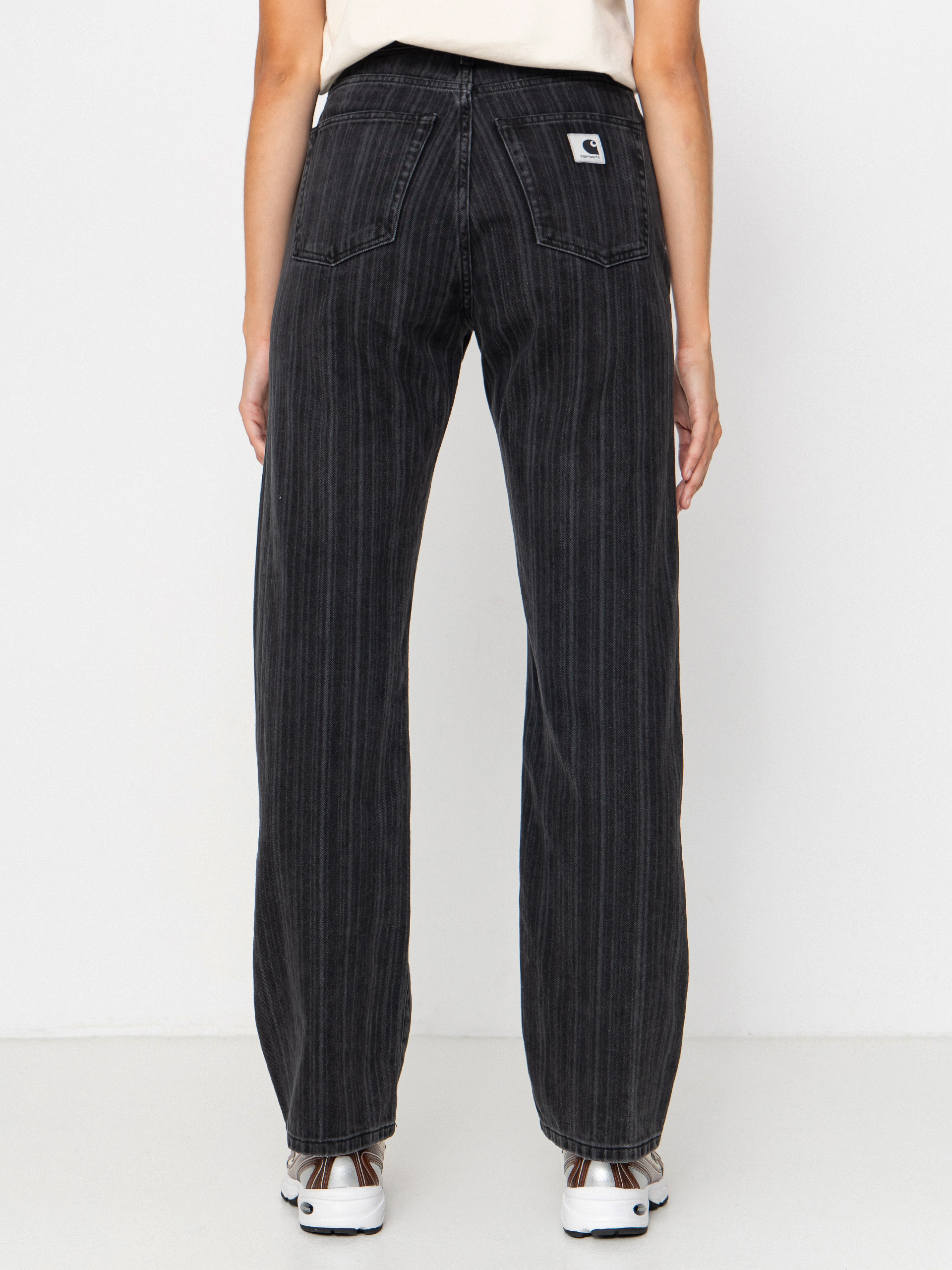 Nohavice Carhartt WIP Rylan Wmn (rylan stripe/black/stone washed)