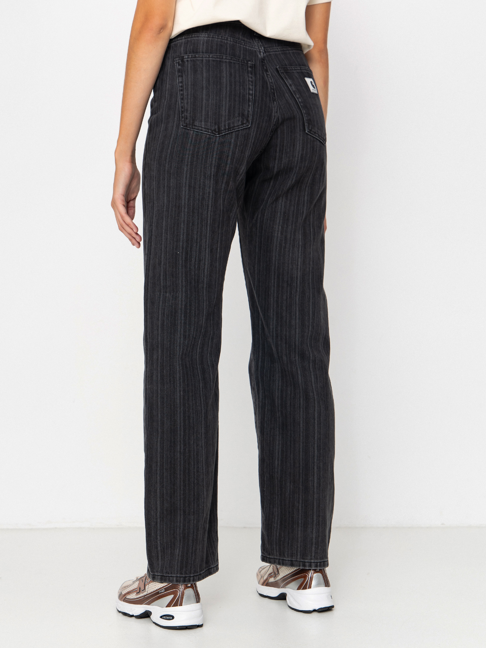 Nohavice Carhartt WIP Rylan Wmn (rylan stripe/black/stone washed)