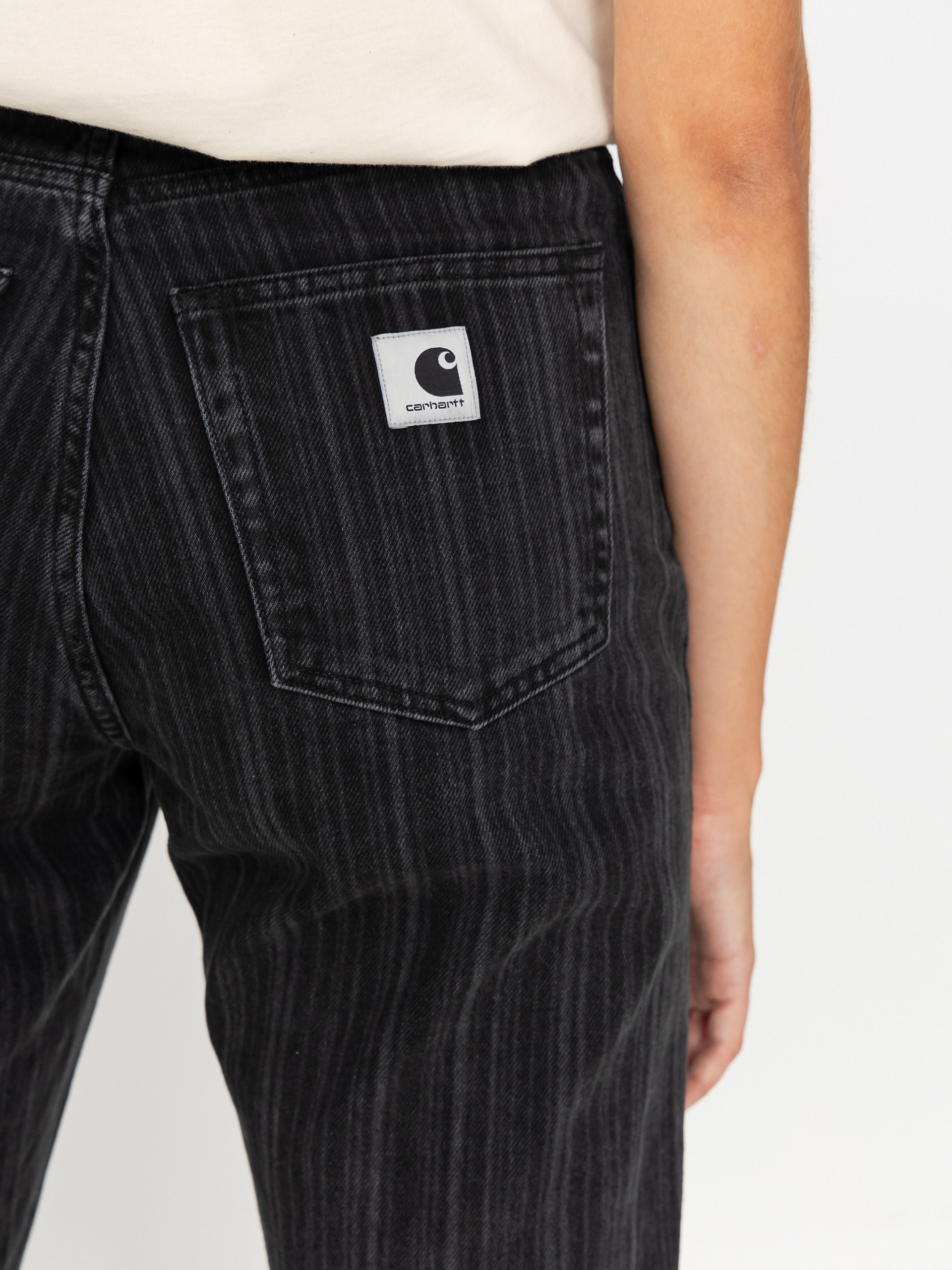 Nohavice Carhartt WIP Rylan Wmn (rylan stripe/black/stone washed)