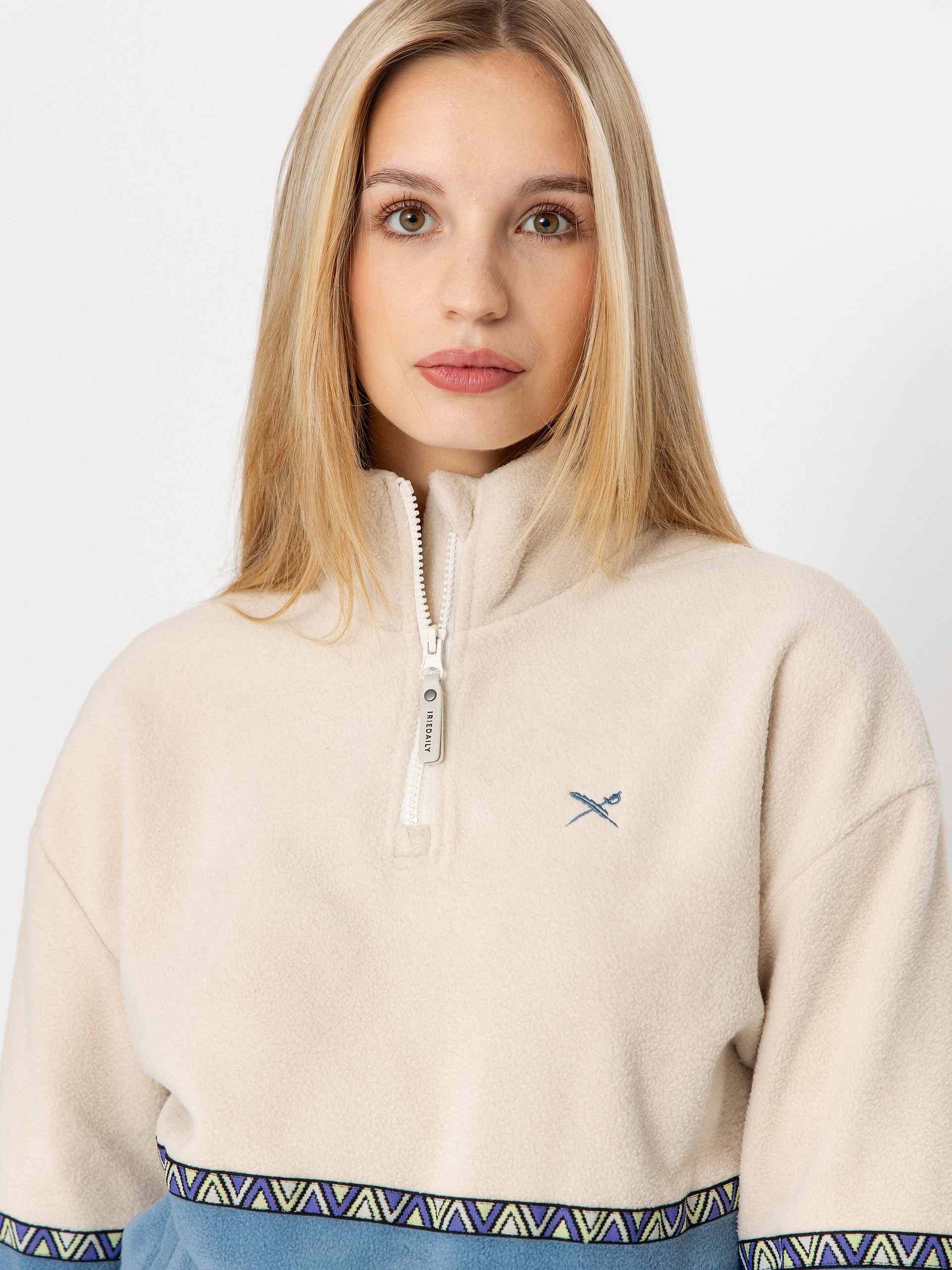 Dámsky Flísová mikina Iriedaily Holina (grey blue)