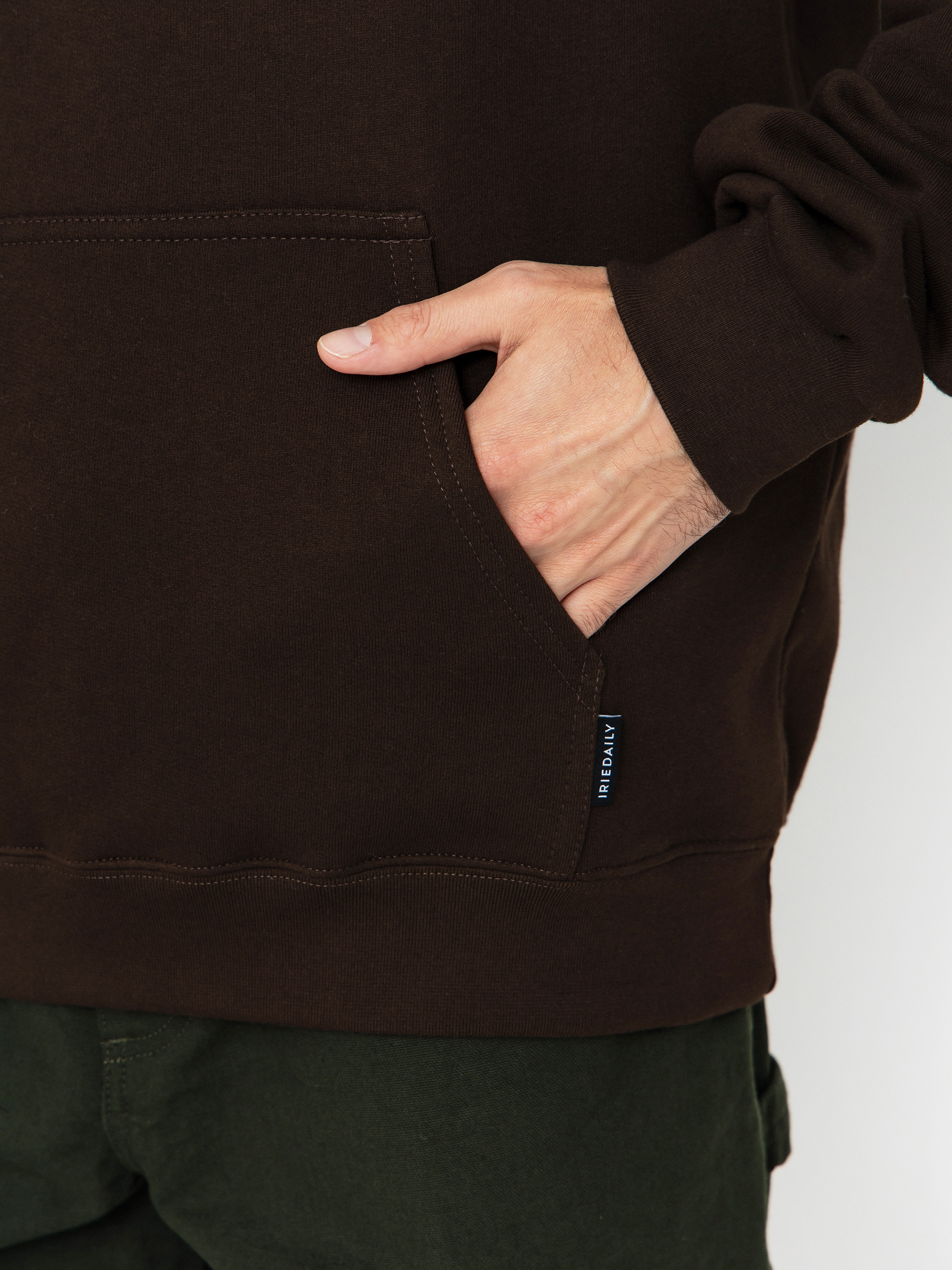 Mikina s kapucňou Iriedaily Peaceride HD (dark coffee)
