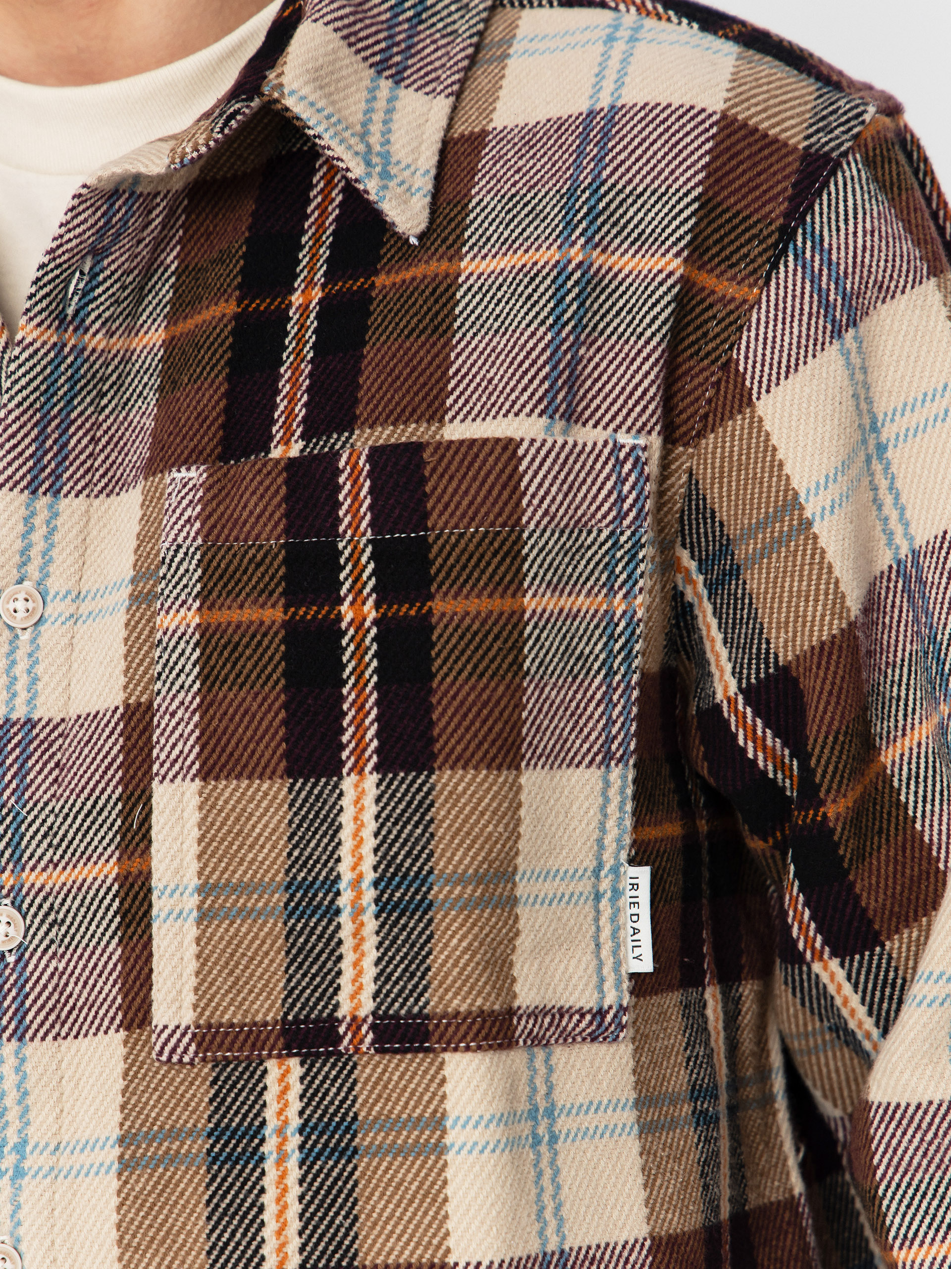 Košeľa Iriedaily Chillax Lumber (sandstone)