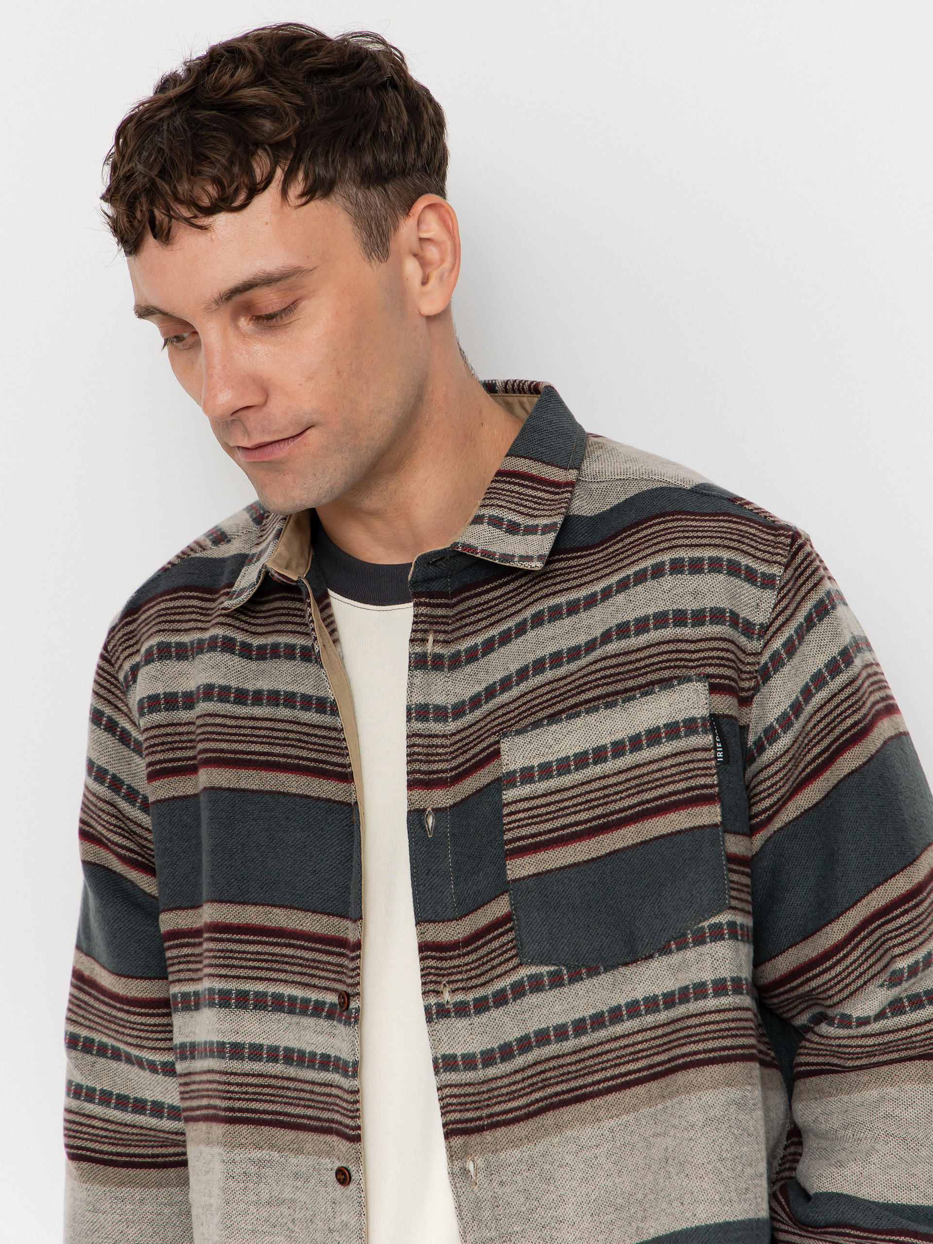 Košeľa Iriedaily Santania (khaki green)