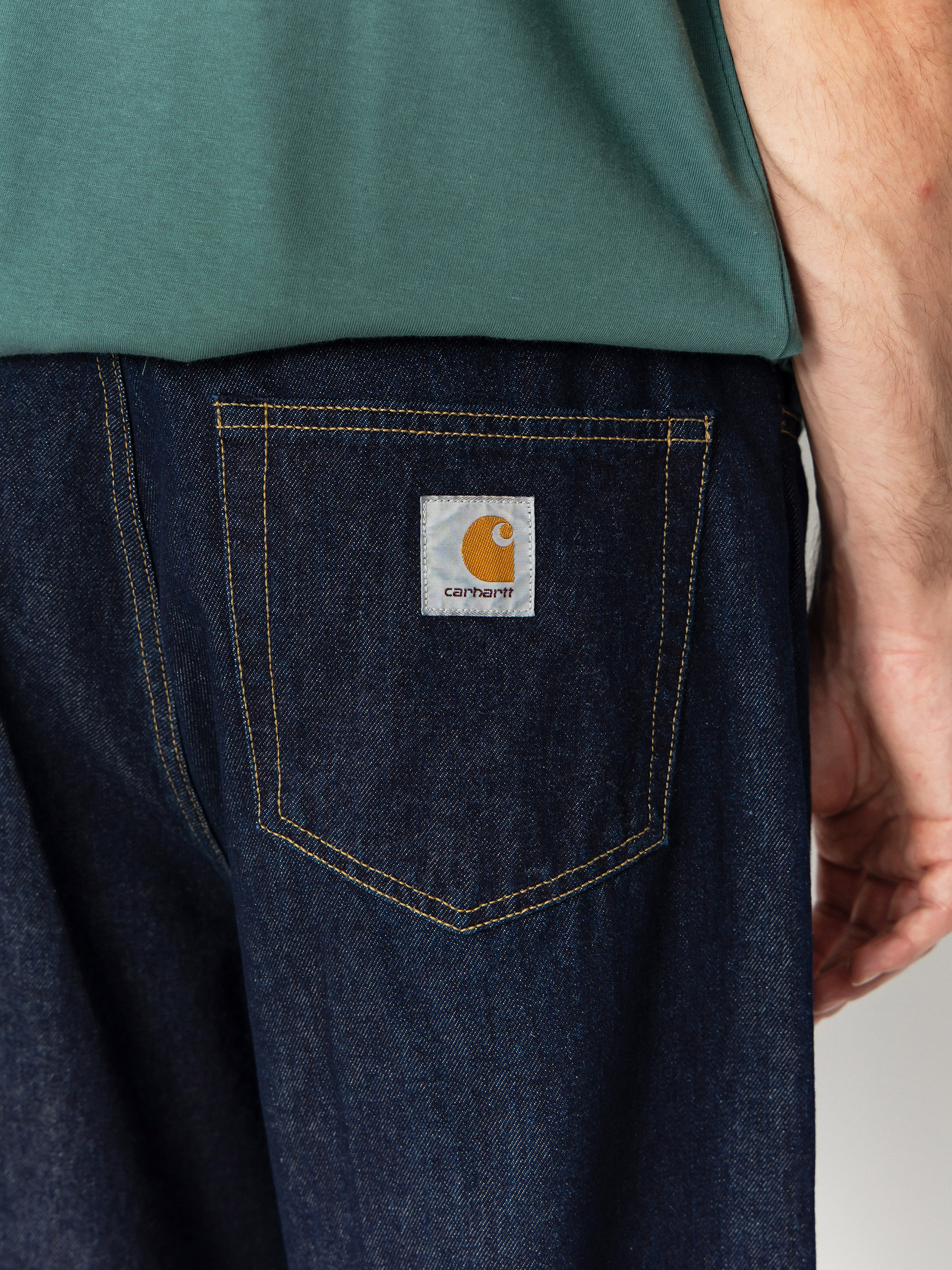 Nohavice Carhartt WIP Landon (blue/rinsed)
