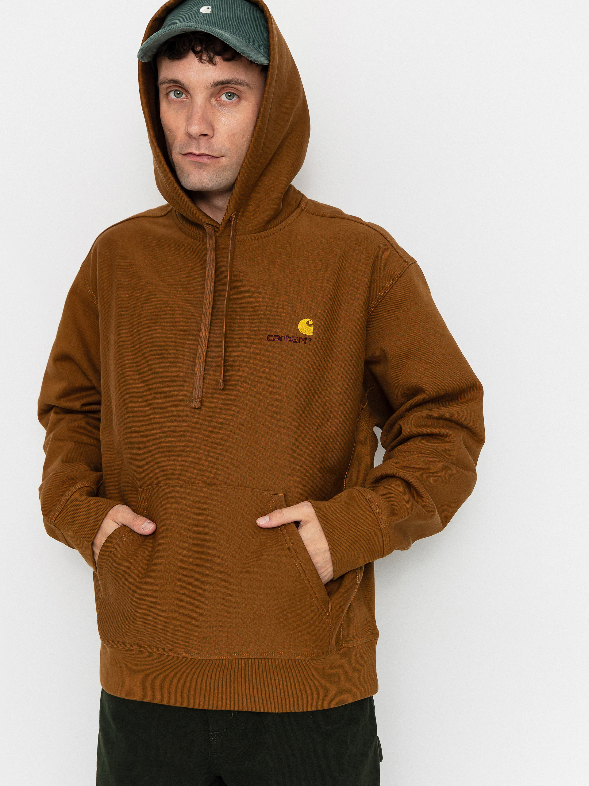Mikina s kapucňou Carhartt WIP American Script HD