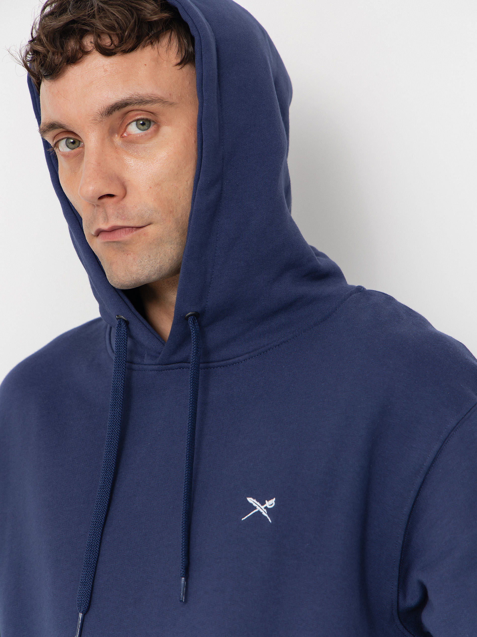 Mikina s kapucňou Iriedaily Mini Flag 2 HD (crown blue)