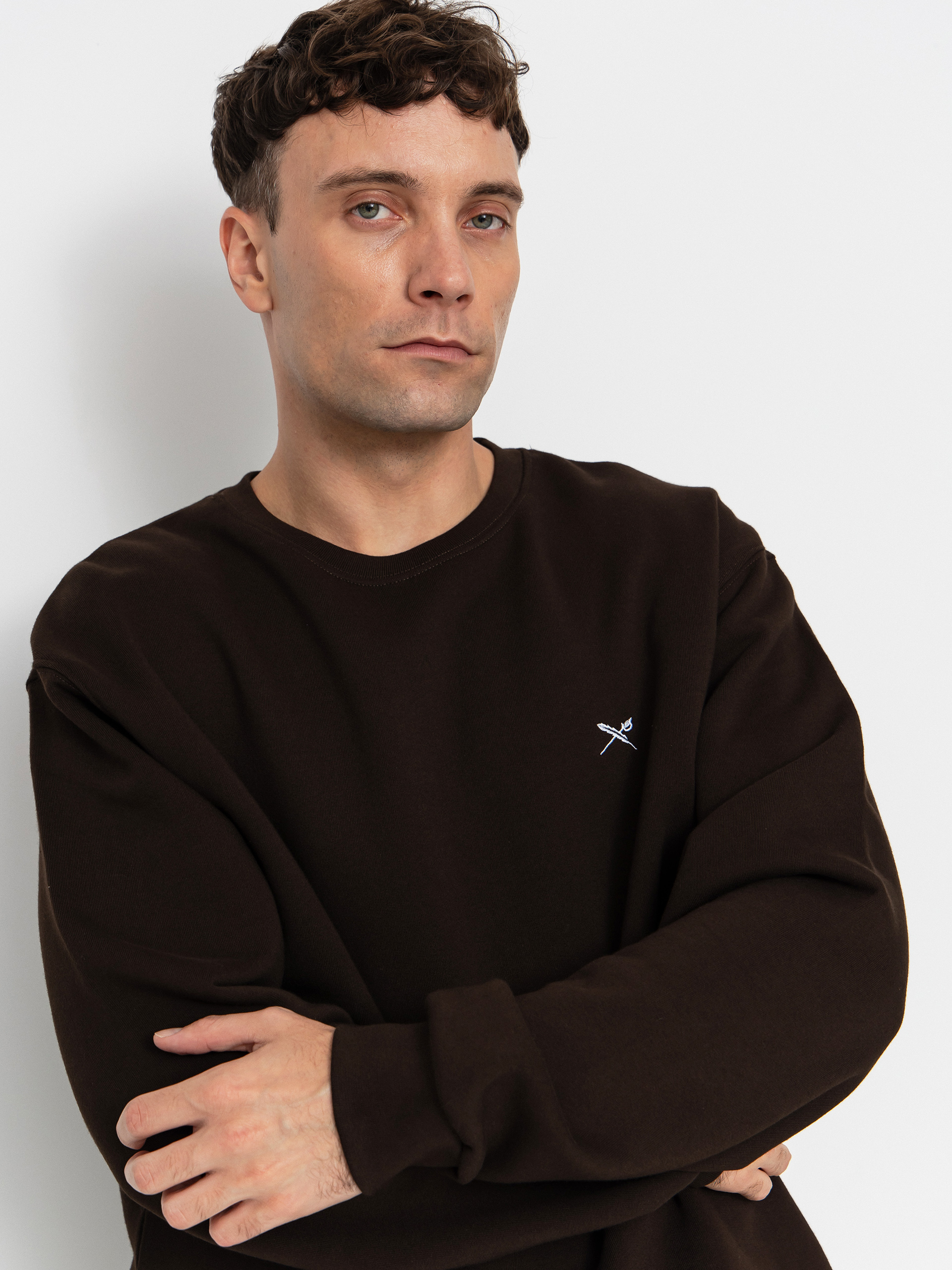 Mikina Iriedaily Mini Flag 2 (dark coffee)