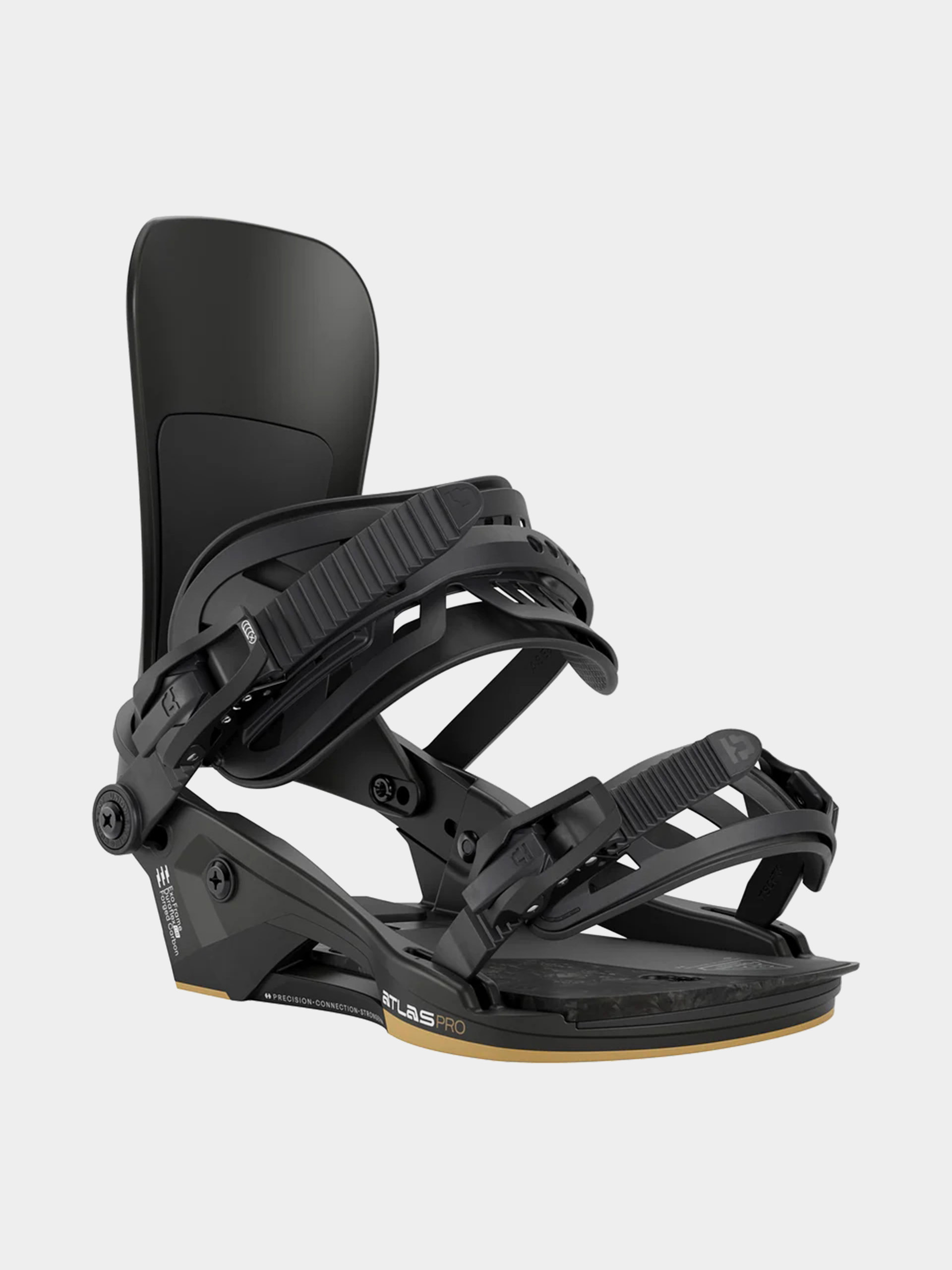 Pánske Snowboardové viazanie Union Atlas Pro (metallic black)