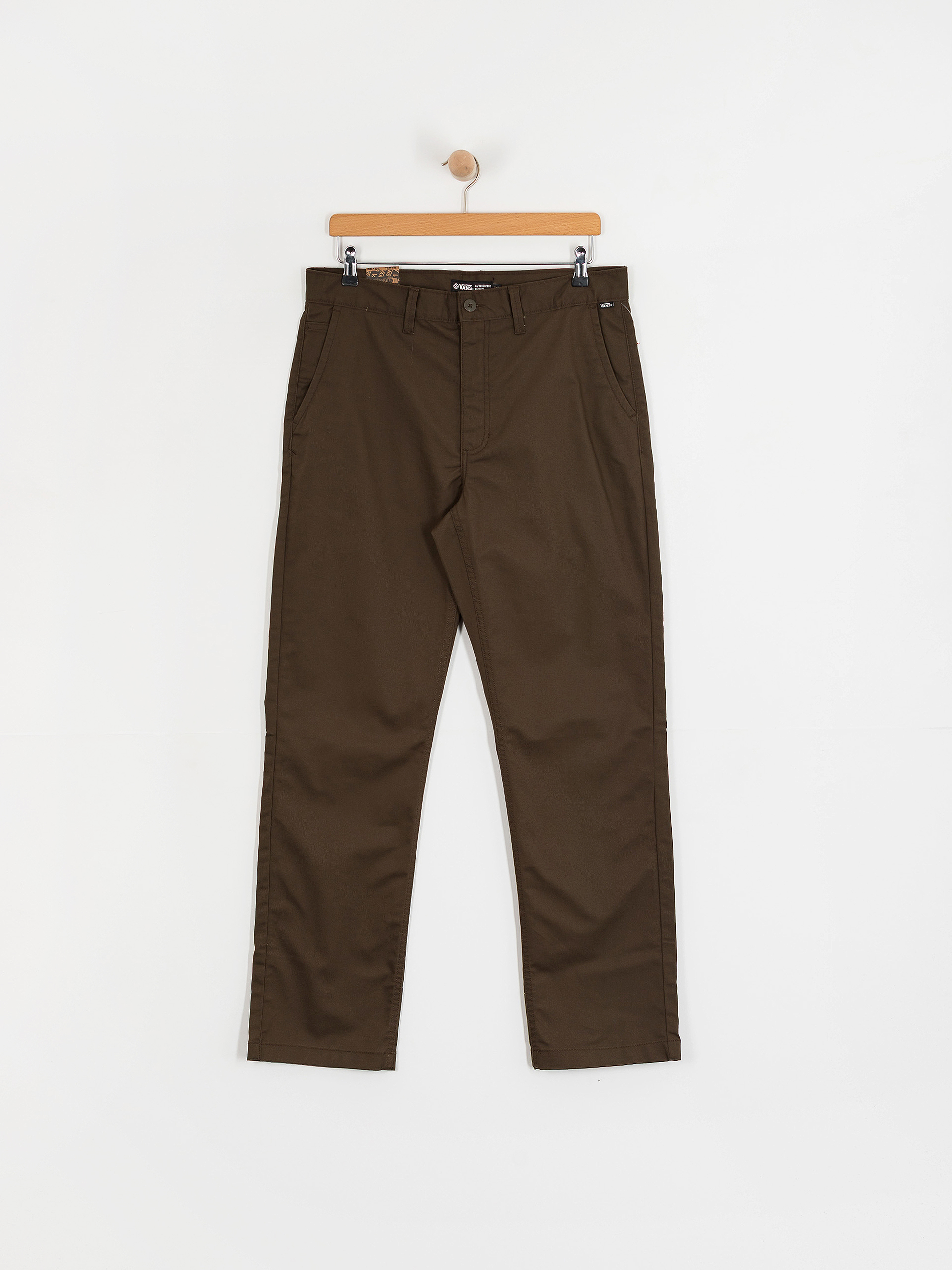 Nohavice Vans Authentic Chino Relaxed (coal brown)