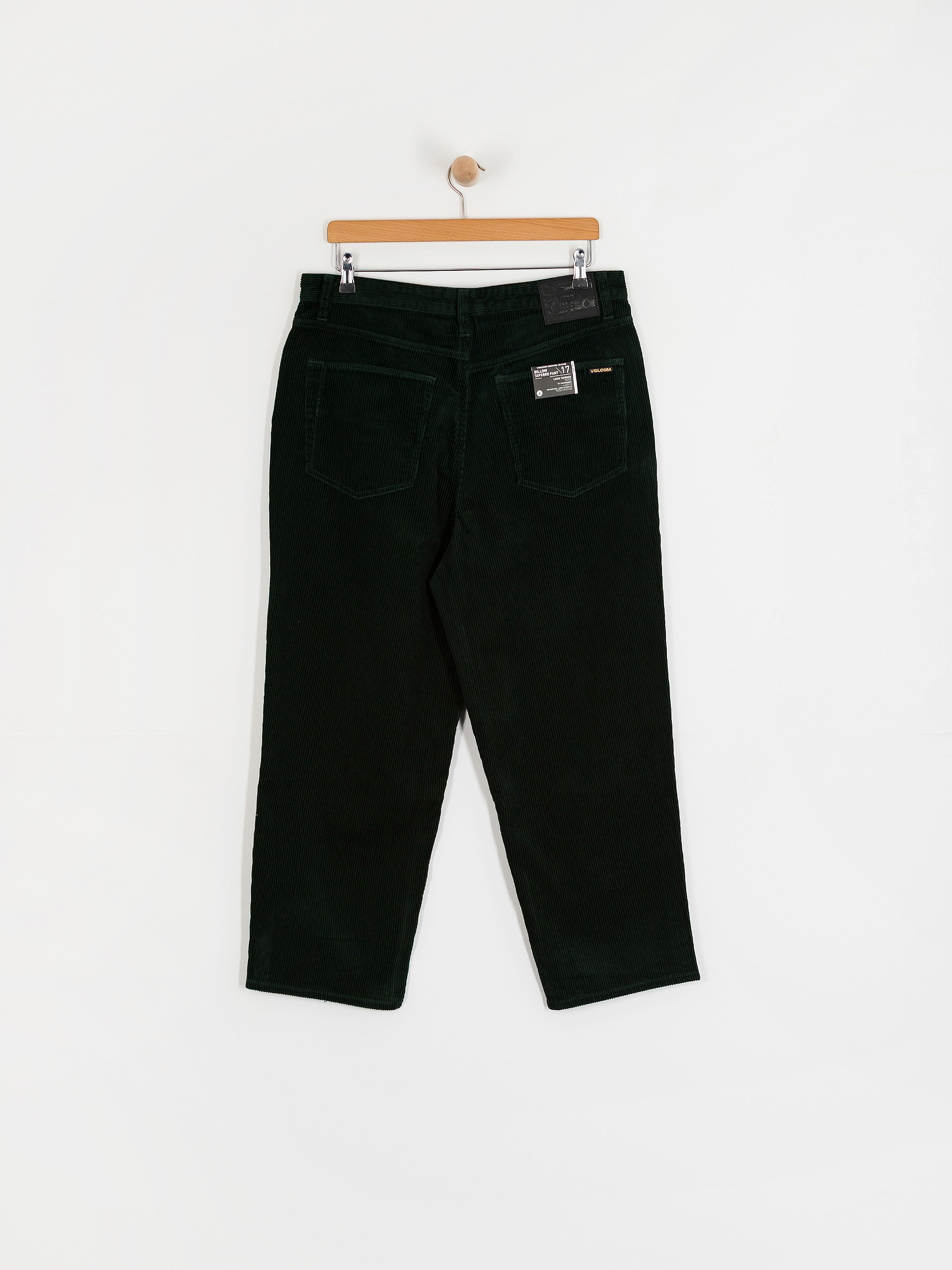 Nohavice Volcom Billow Tapered Cord (scarab)