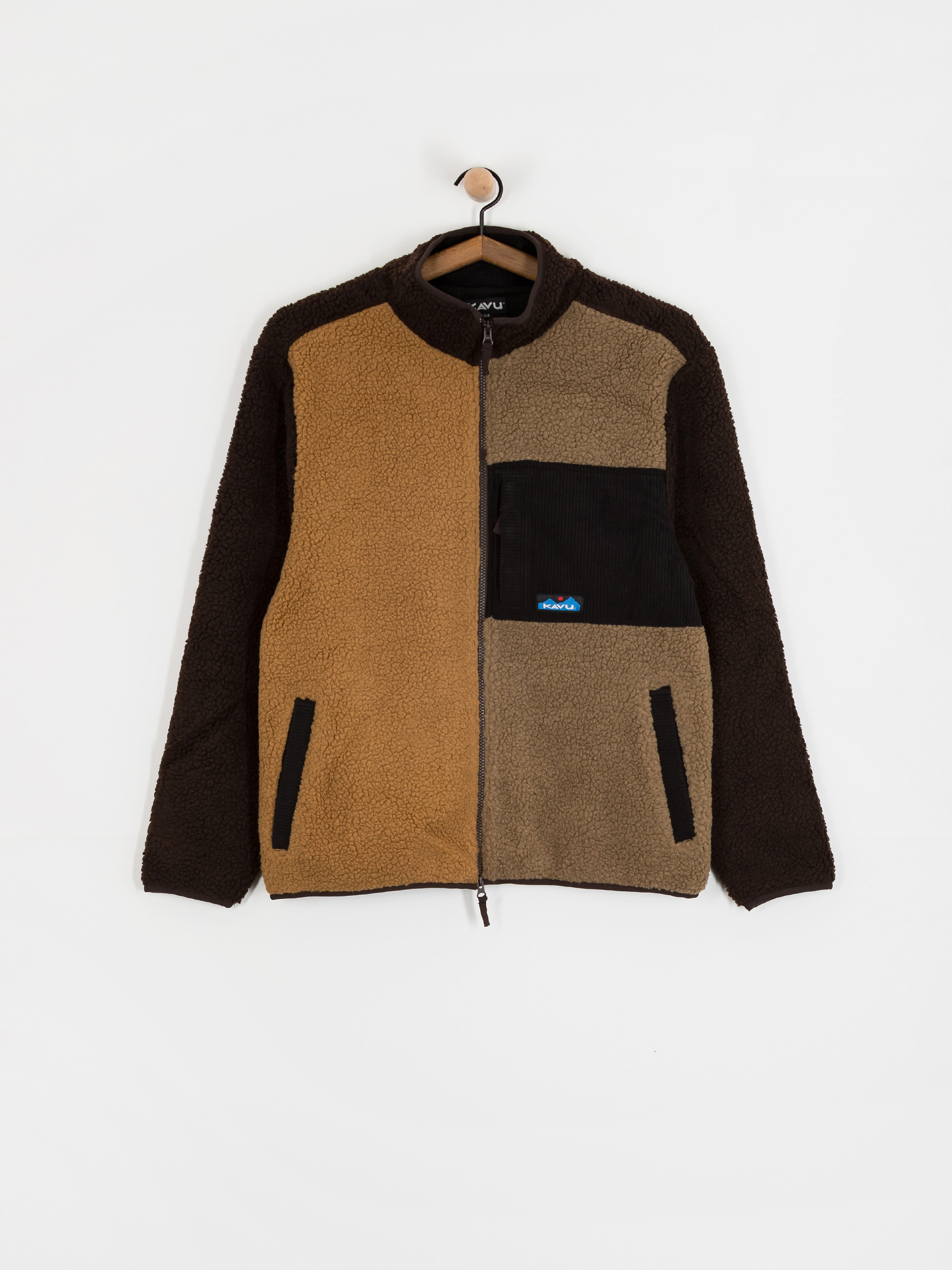 Pánsky Flísová mikina Kavu Wayside (wild wood block)