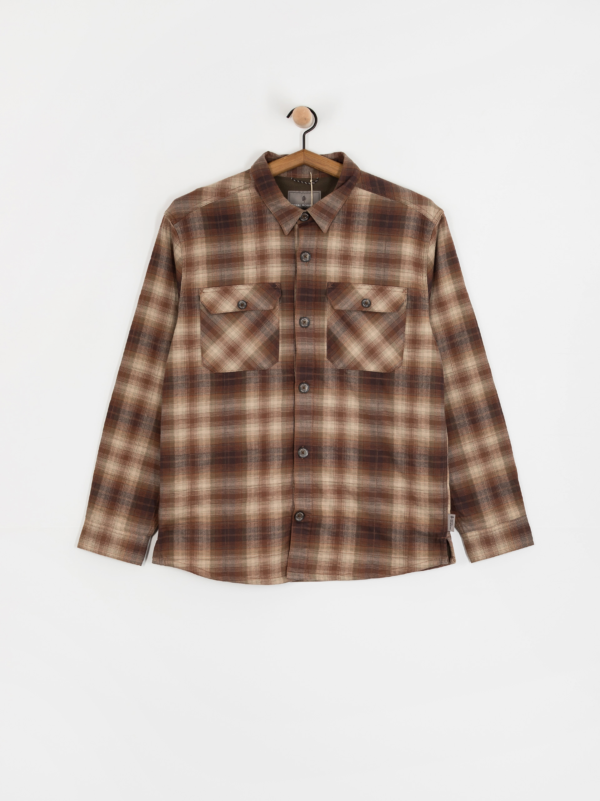 Košeľa Royal Robbins Snowcap Lined Flannel (seal brown tioga pld)