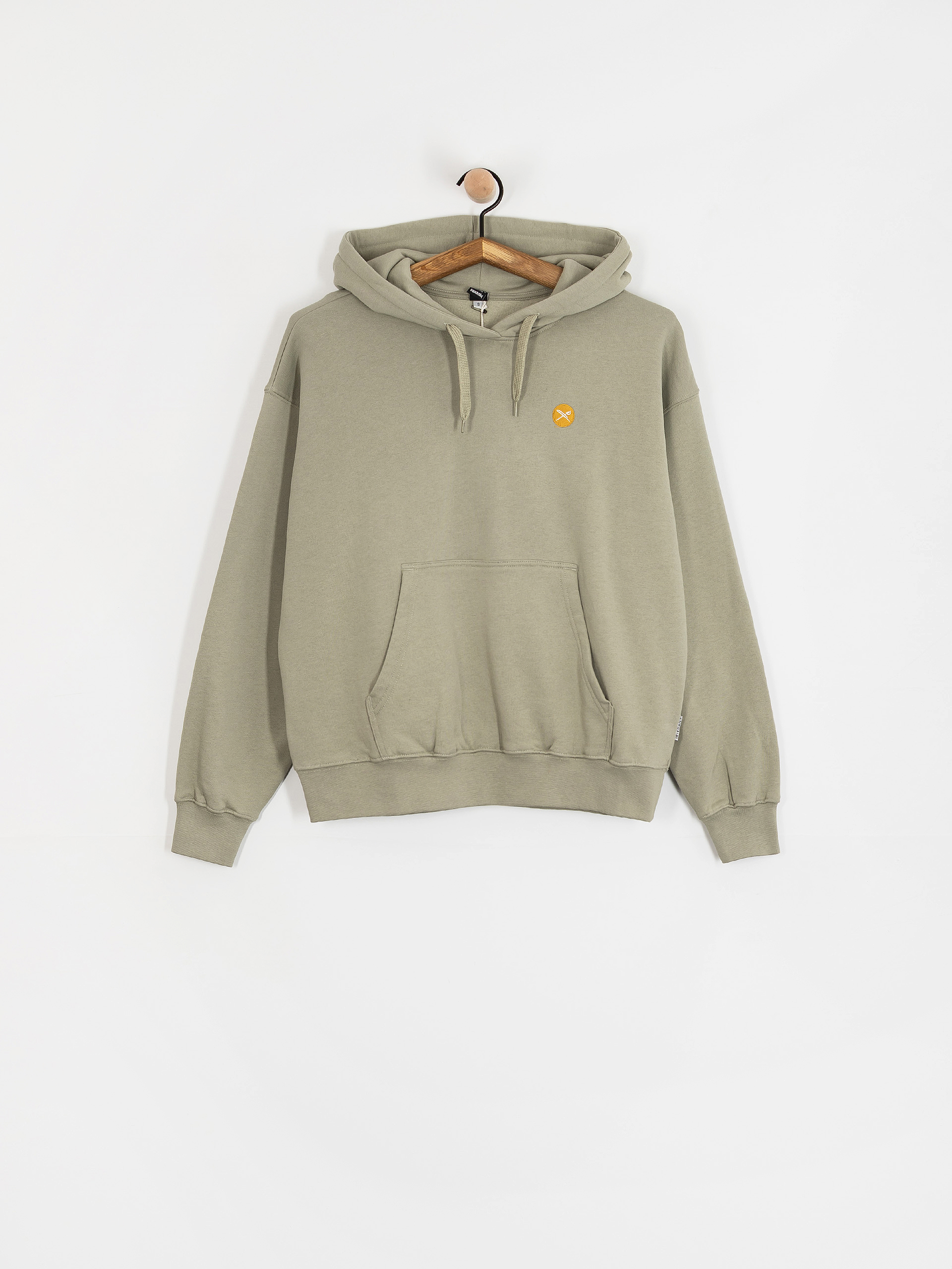 Mikina s kapucňou Iriedaily Round Flag HD Wmn (lint)