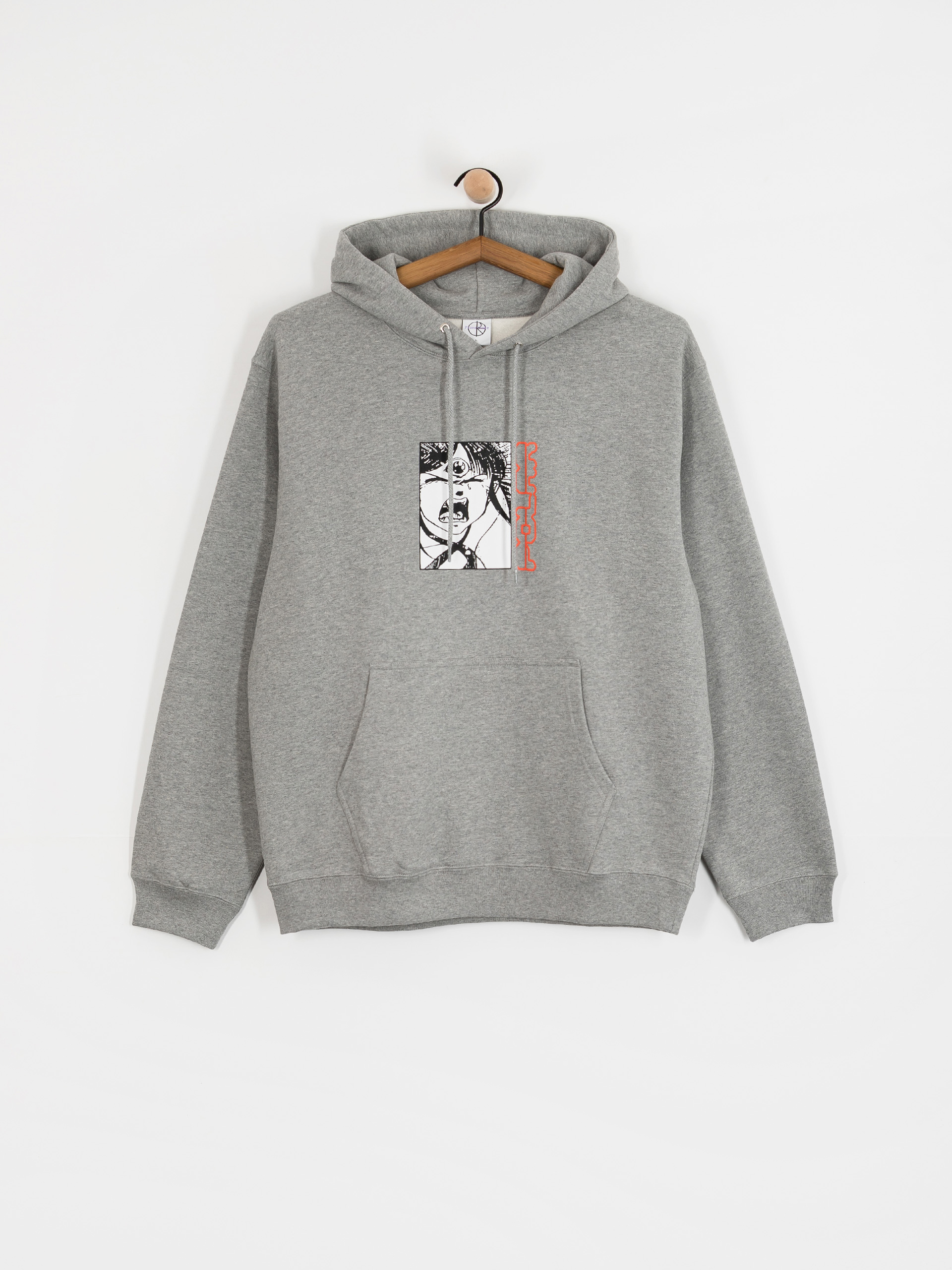 Mikina s kapucňou Polar Skate Dave Third Eye HD (heather grey)