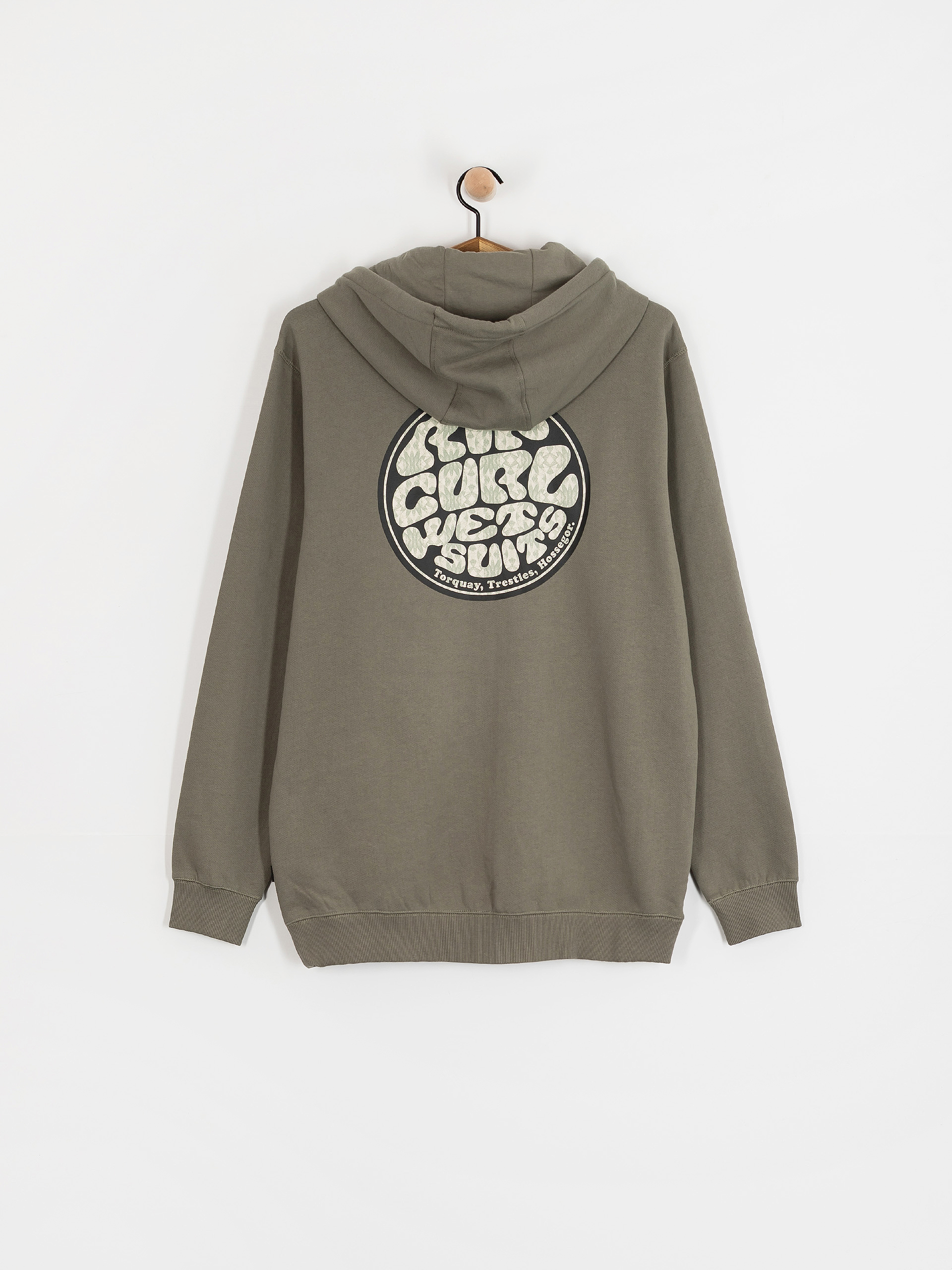 Mikina s kapucňou Rip Curl Wettie Passage Icon ZHD (cactus green)