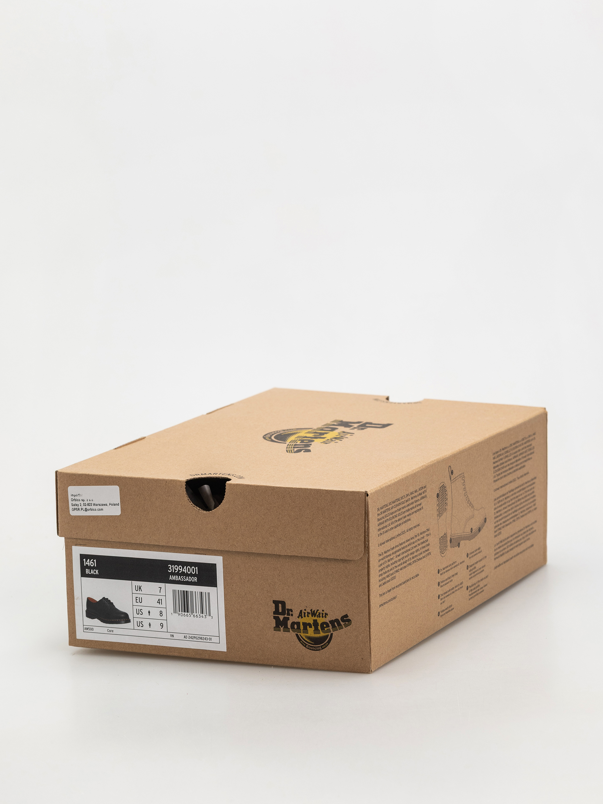 Topánky Dr. Martens 1461 (black ambassador)