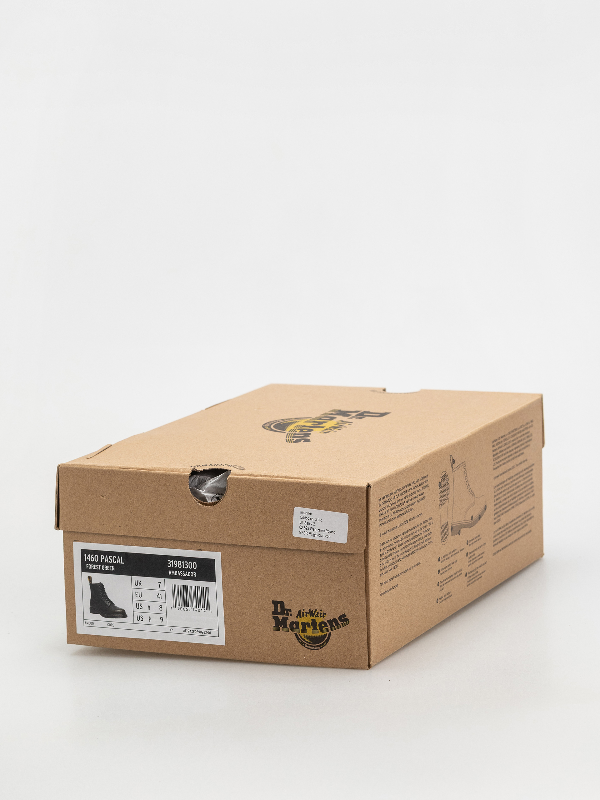 Topánky Dr. Martens 1460 Pascal (forest green green ambassador)