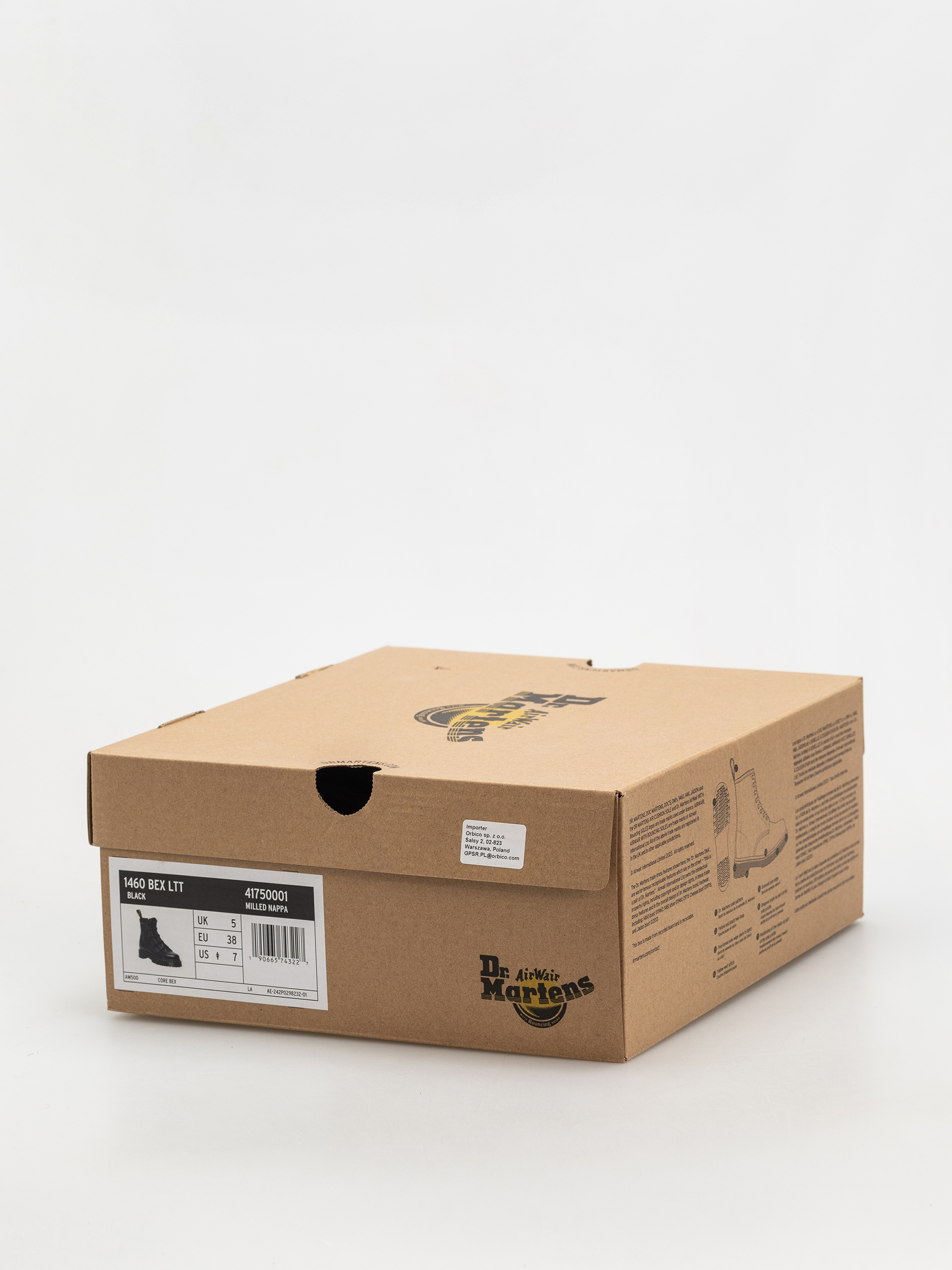 Topánky Dr. Martens 1460 LTT 4 Tie Wmn (black milled nappa)
