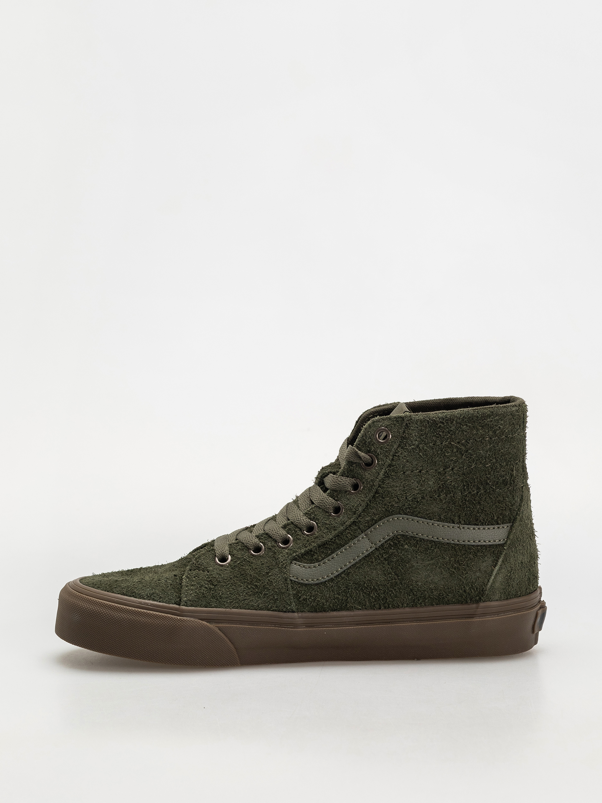 Topánky Vans Sk8 Hi Tapered (hairy suede olive/gum)