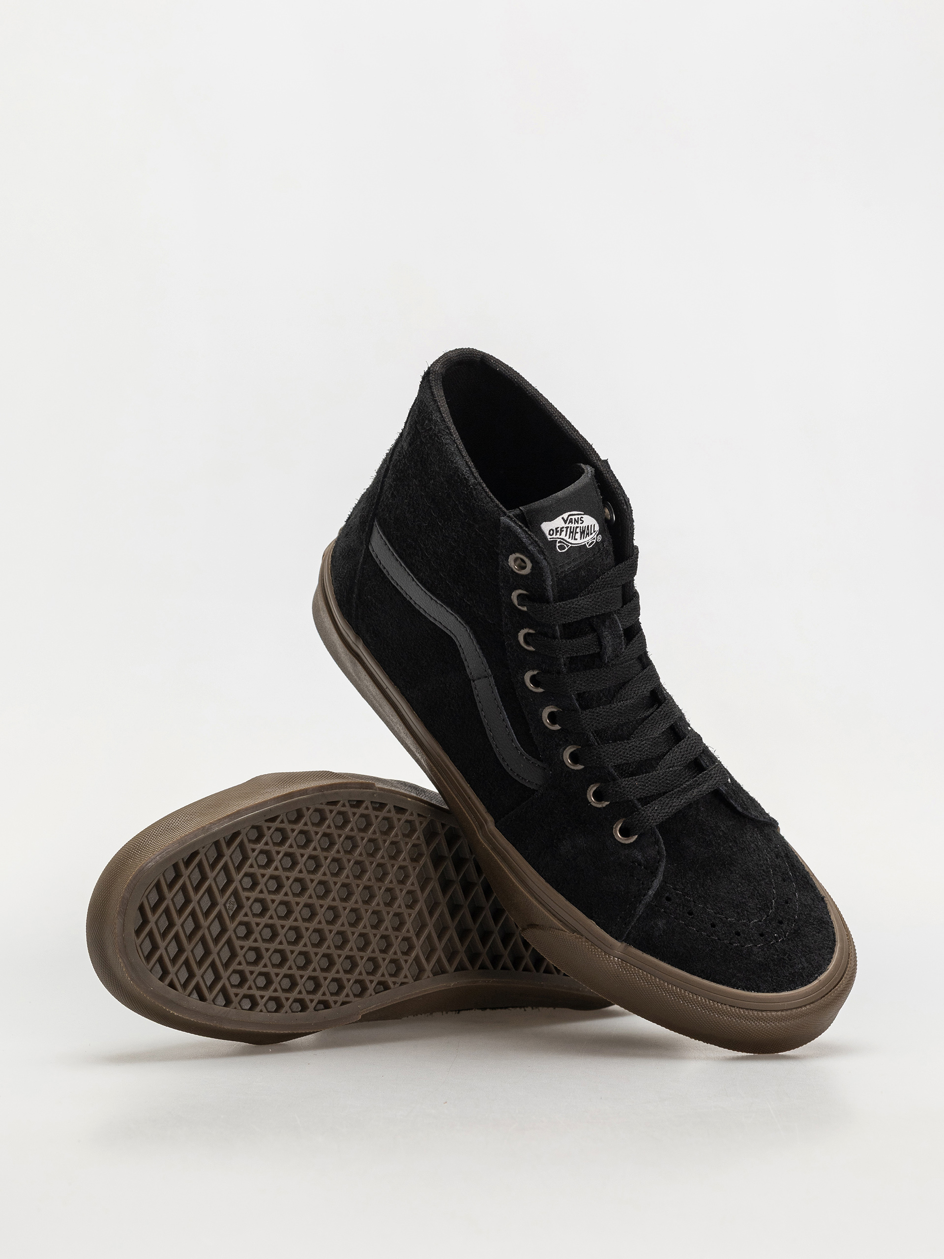 Topánky Vans Sk8 Hi Tapered (hairy suede black/gum)