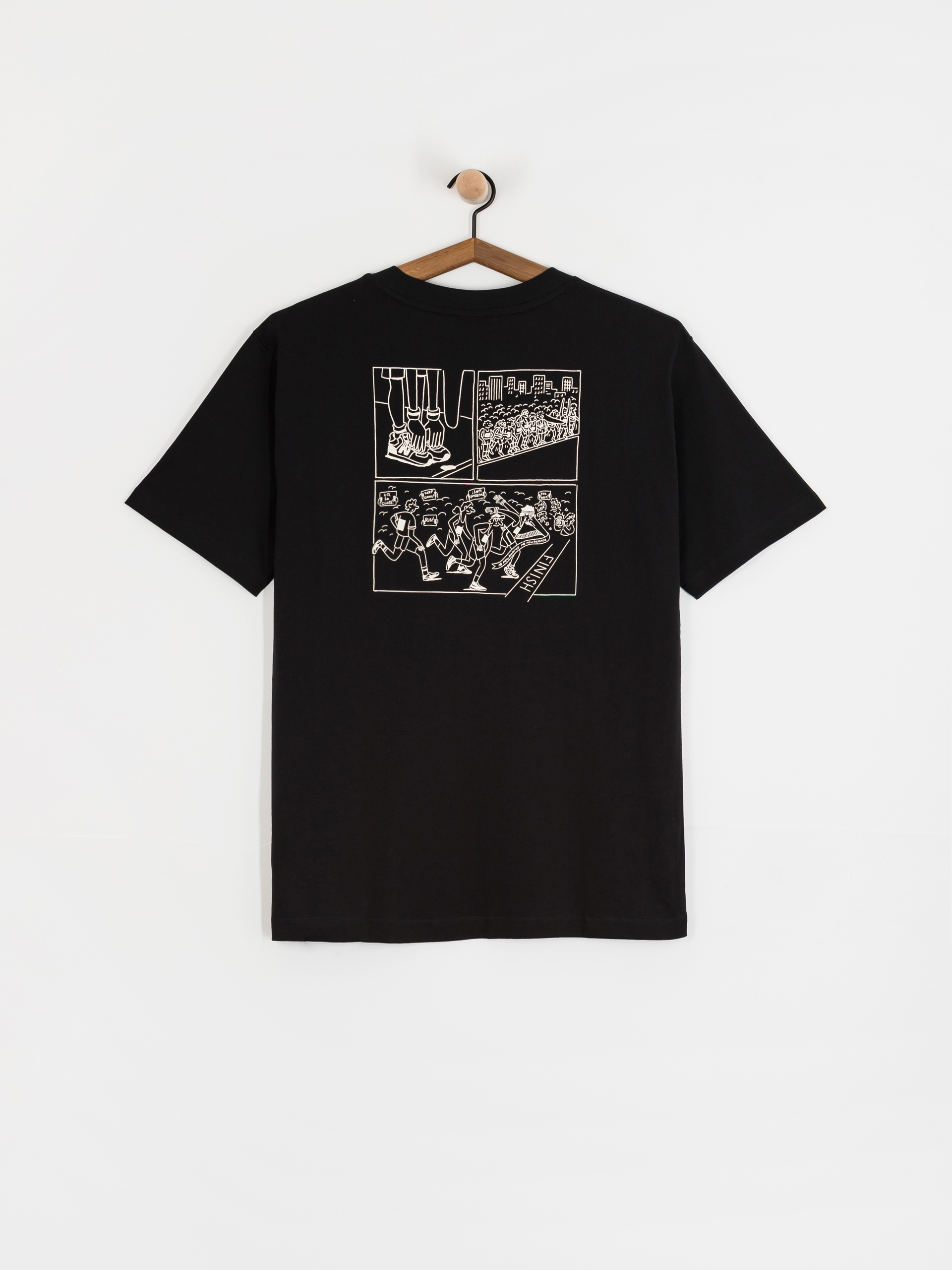 Tričko New Balance Runners Arent Normal (black)