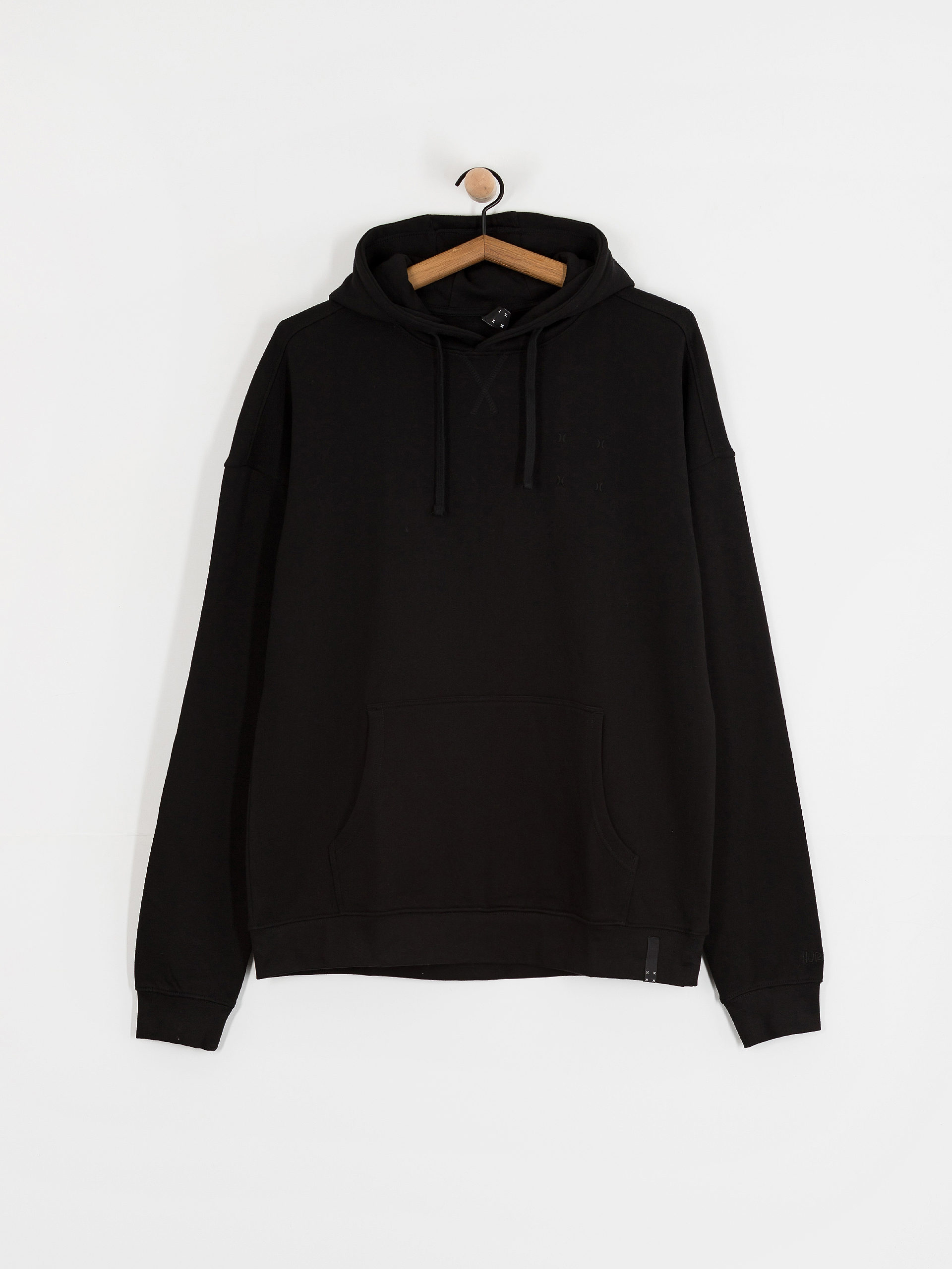 Mikina s kapucňou Hurley Bcnk8 Washed HD (black)