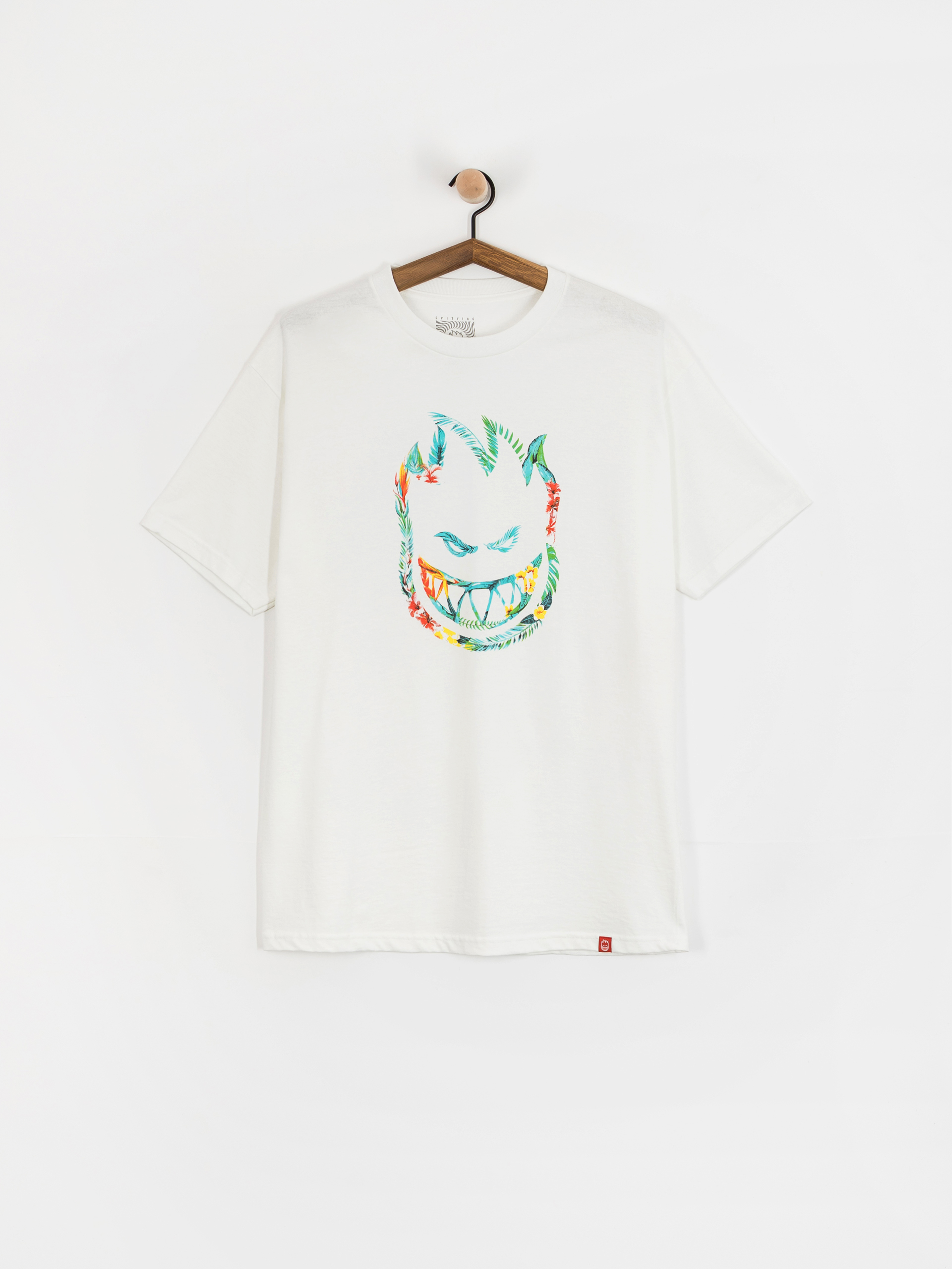 Tričko Spitfire Floral Bighead (white w/multi color print)