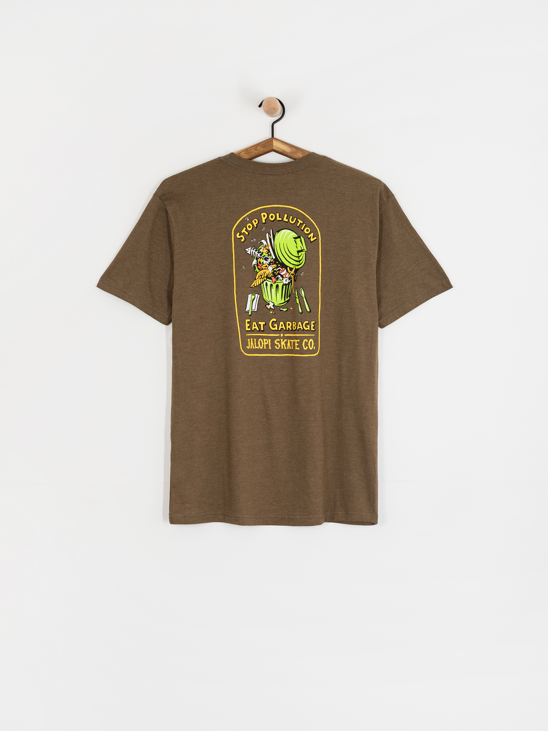 Tričko Antihero Stop Pollution (heather army w/multicolor prints)