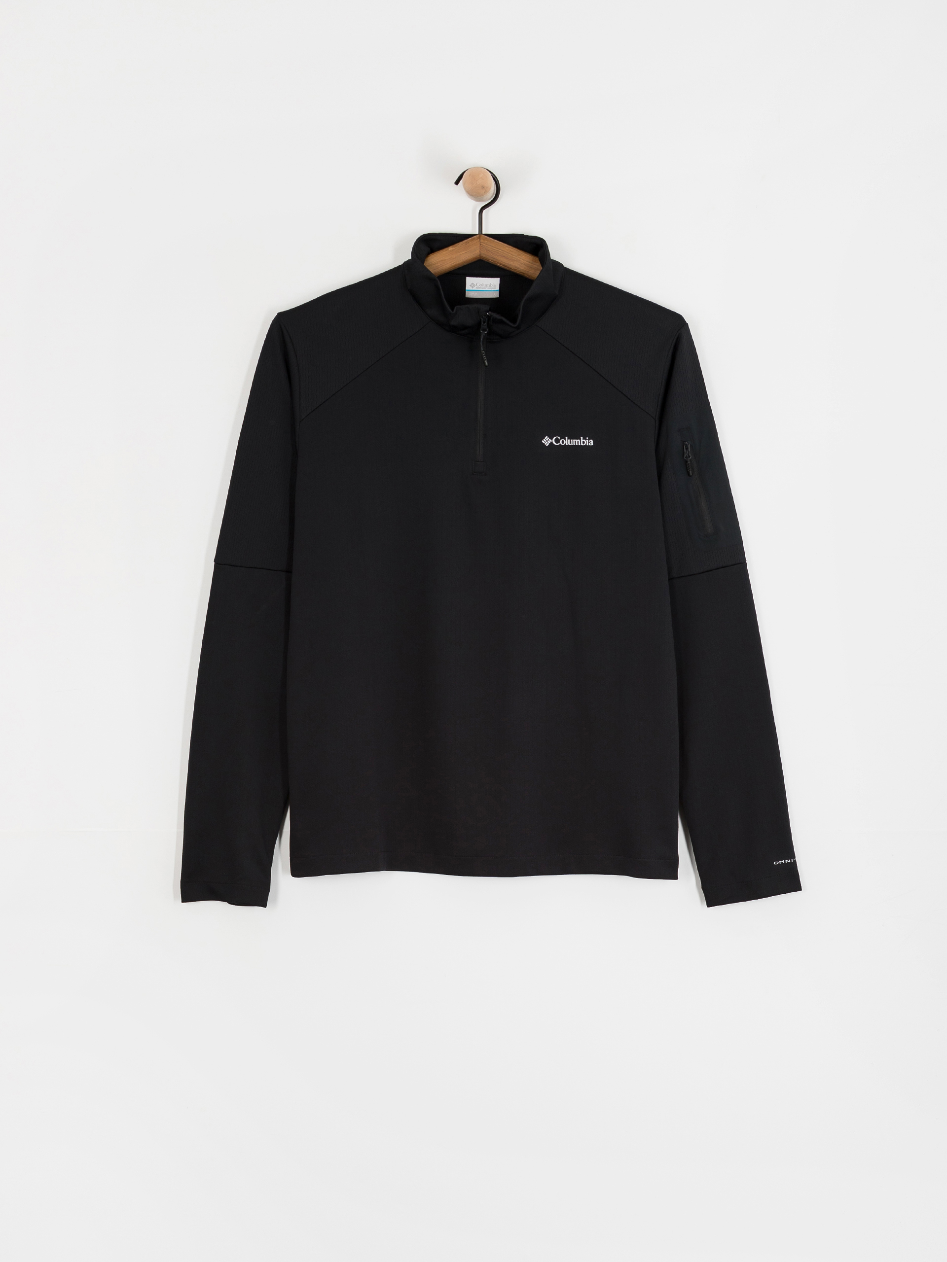Flu00edsovu00e1 mikina Columbia Tech Knit 1/4 Zip (black)