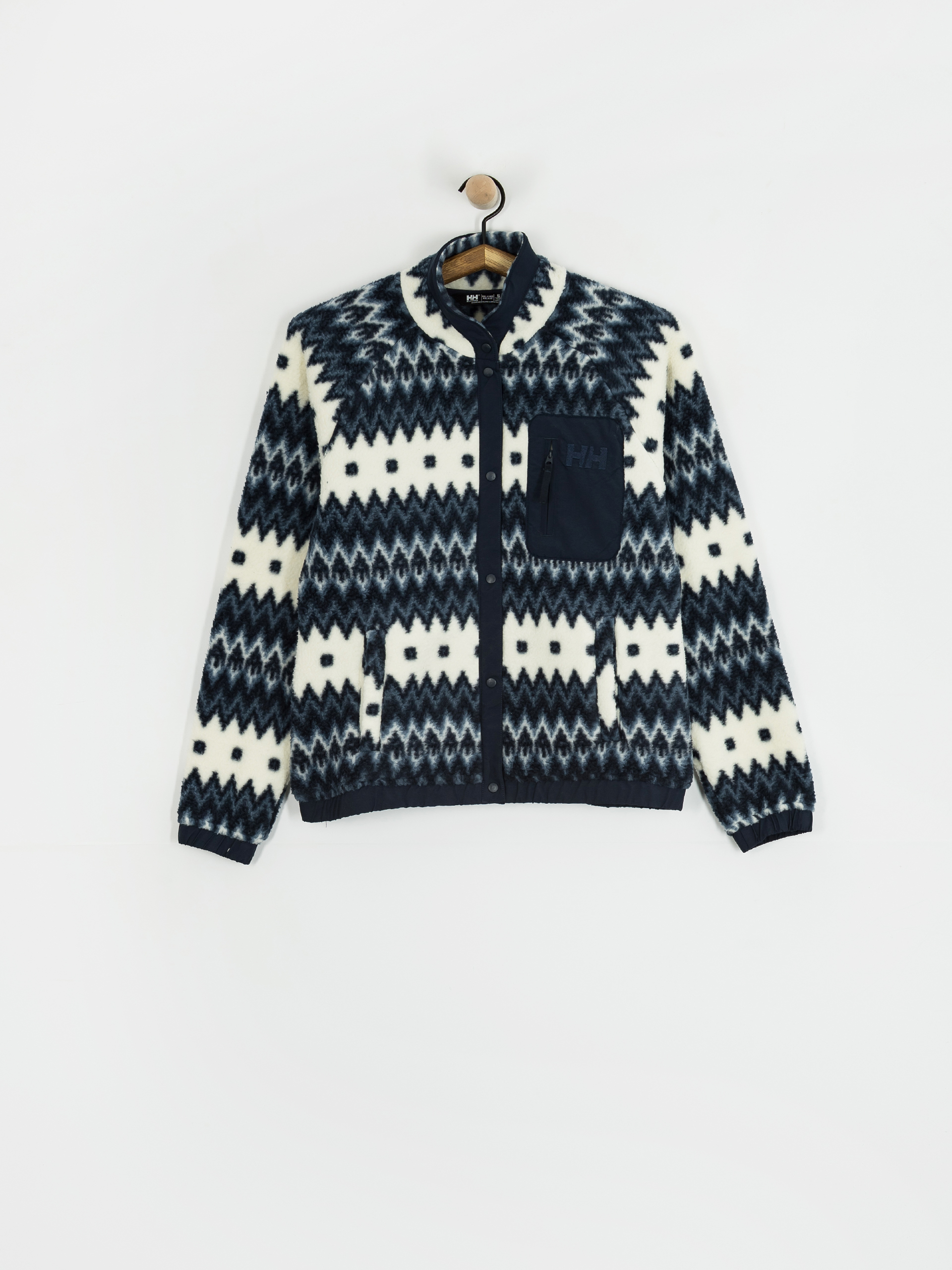 Dámsky Flísová mikina Helly Hansen Imperial Printed Pile Snap (navy nordic aop)