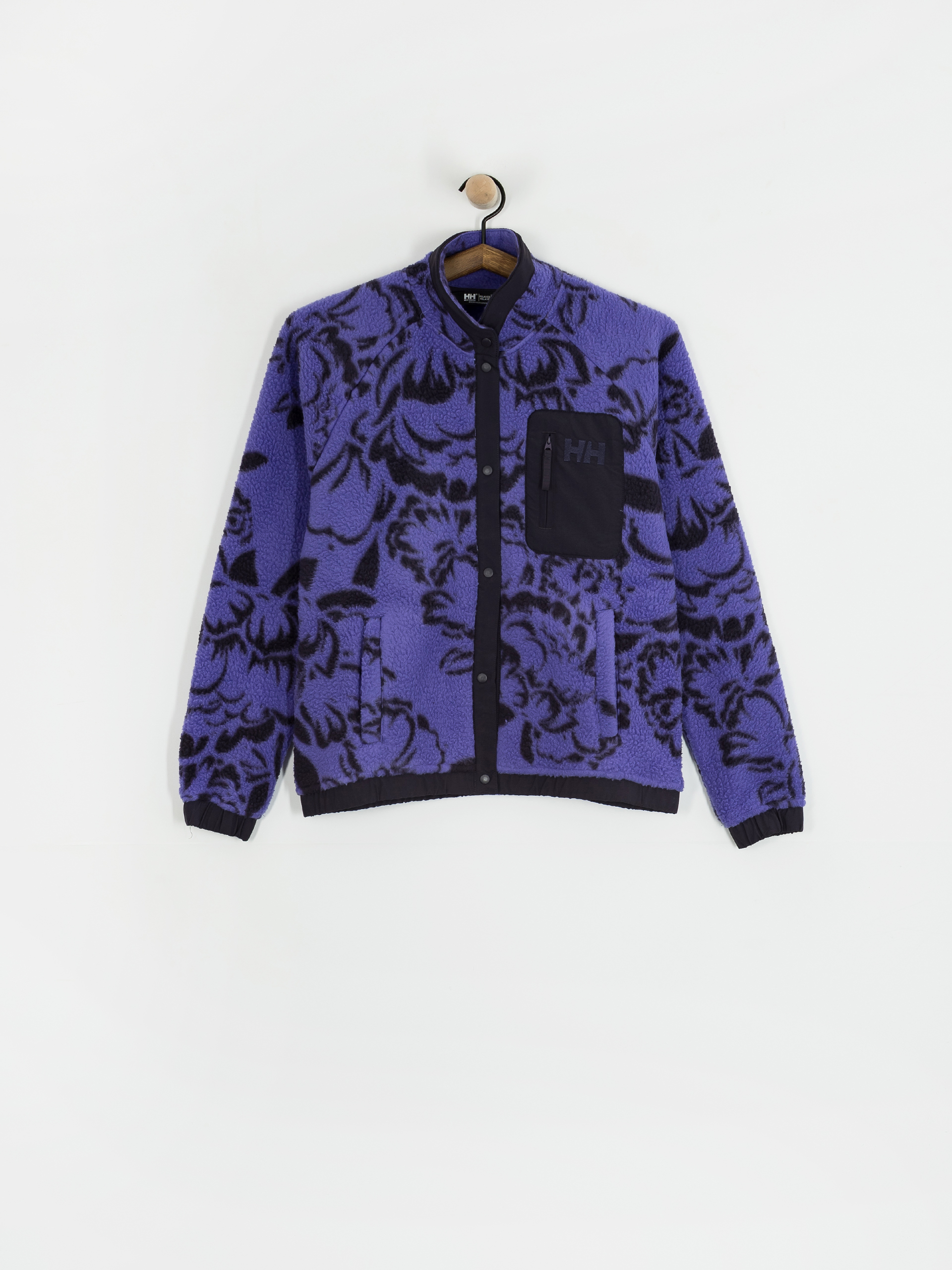 Dámsky Flísová mikina Helly Hansen Imperial Printed Pile Snap (ultra violet peony aop)
