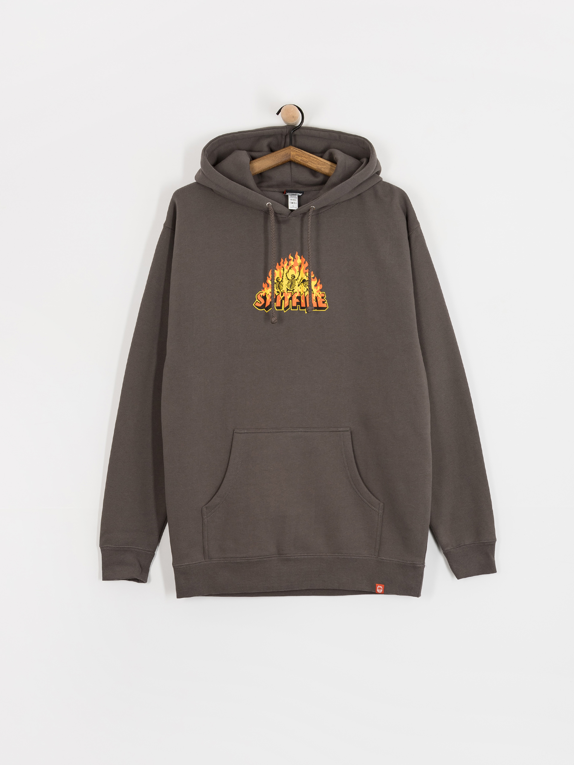 Mikina Spitfire Hellfire (charcoal solid w/multi color print)