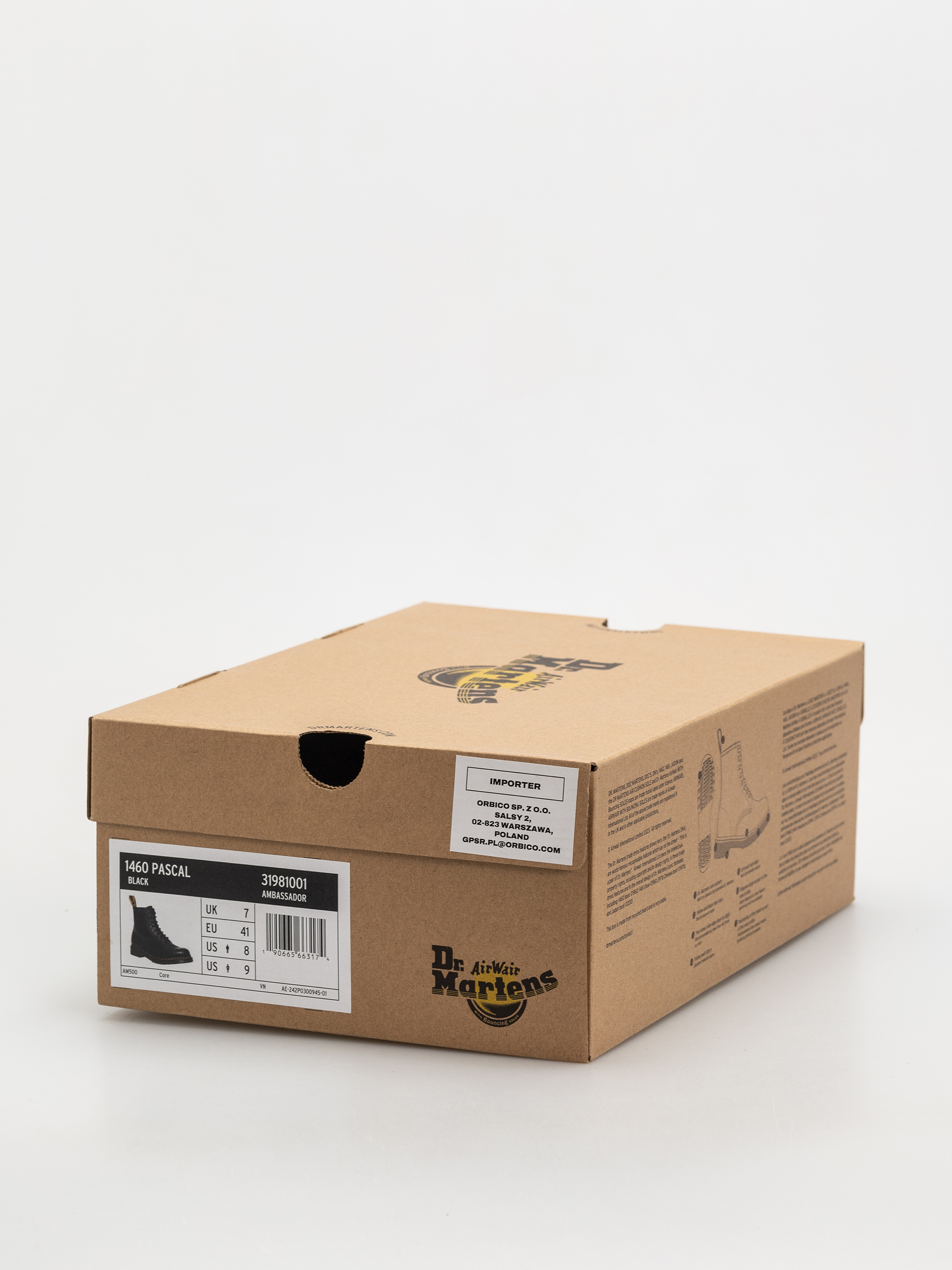 Topánky Dr. Martens 1460 Pascal (black ambassador)