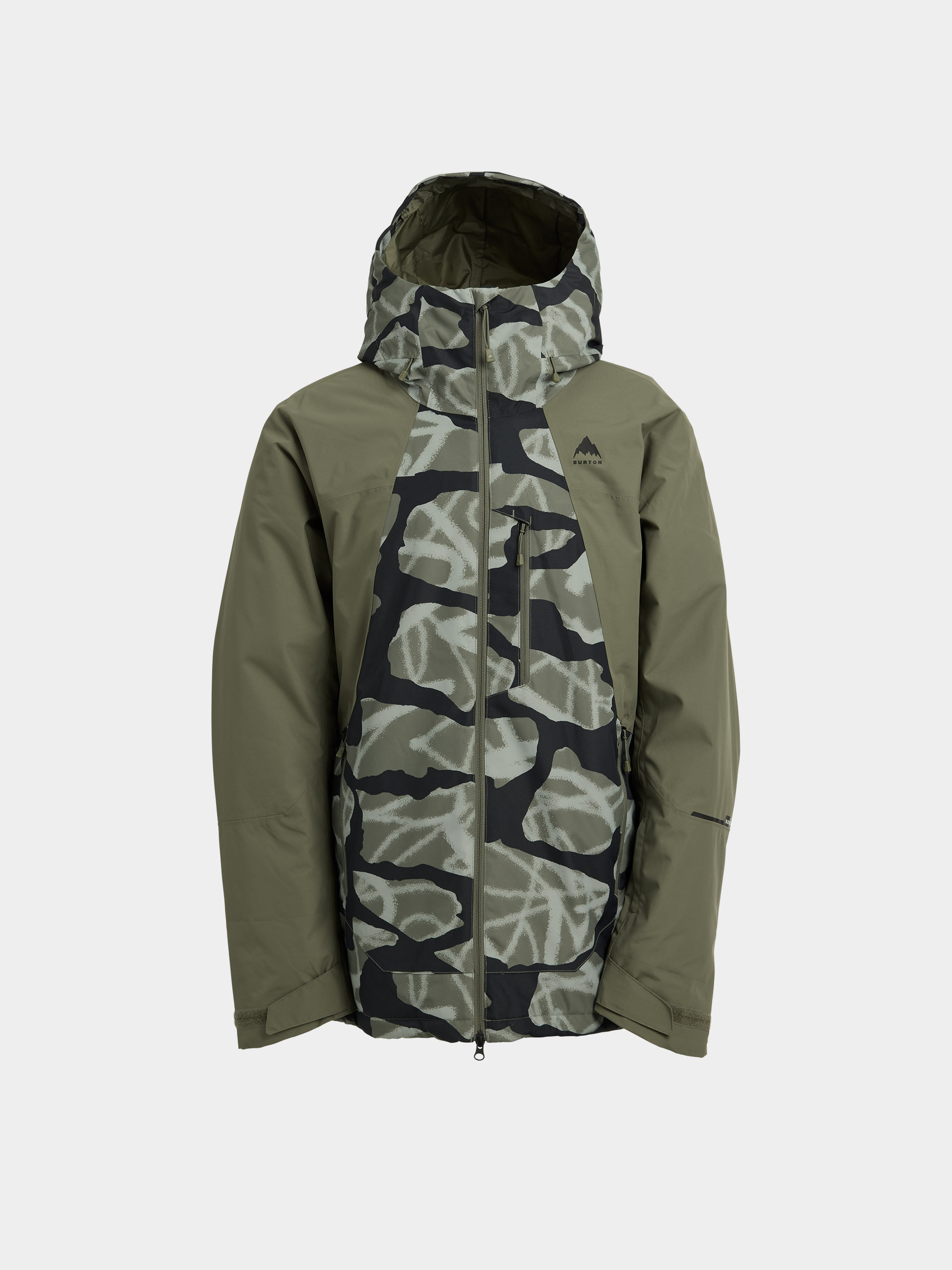Pánska Snowboardová bunda Burton Reserve 2L Insulated (graffiti camo/forest moss)