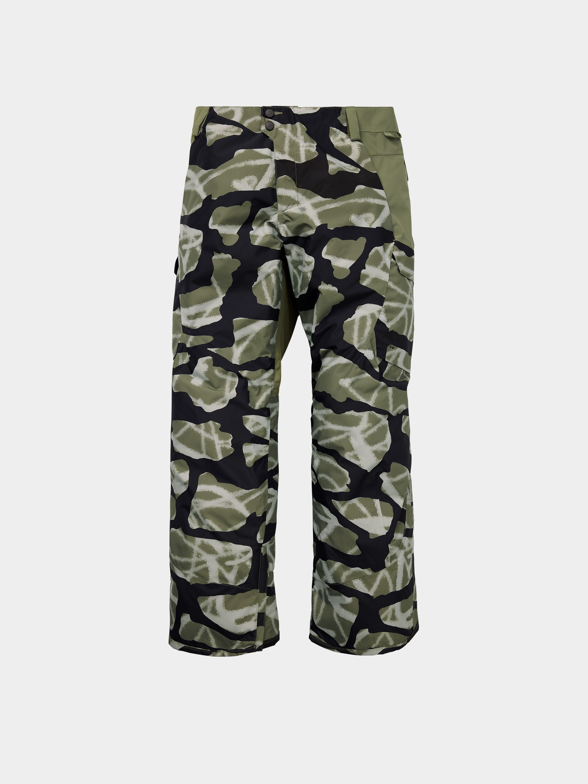Snowboardovu00e9 nohavice Burton Reserve 2L Insulated (graffiti camo/forest moss)