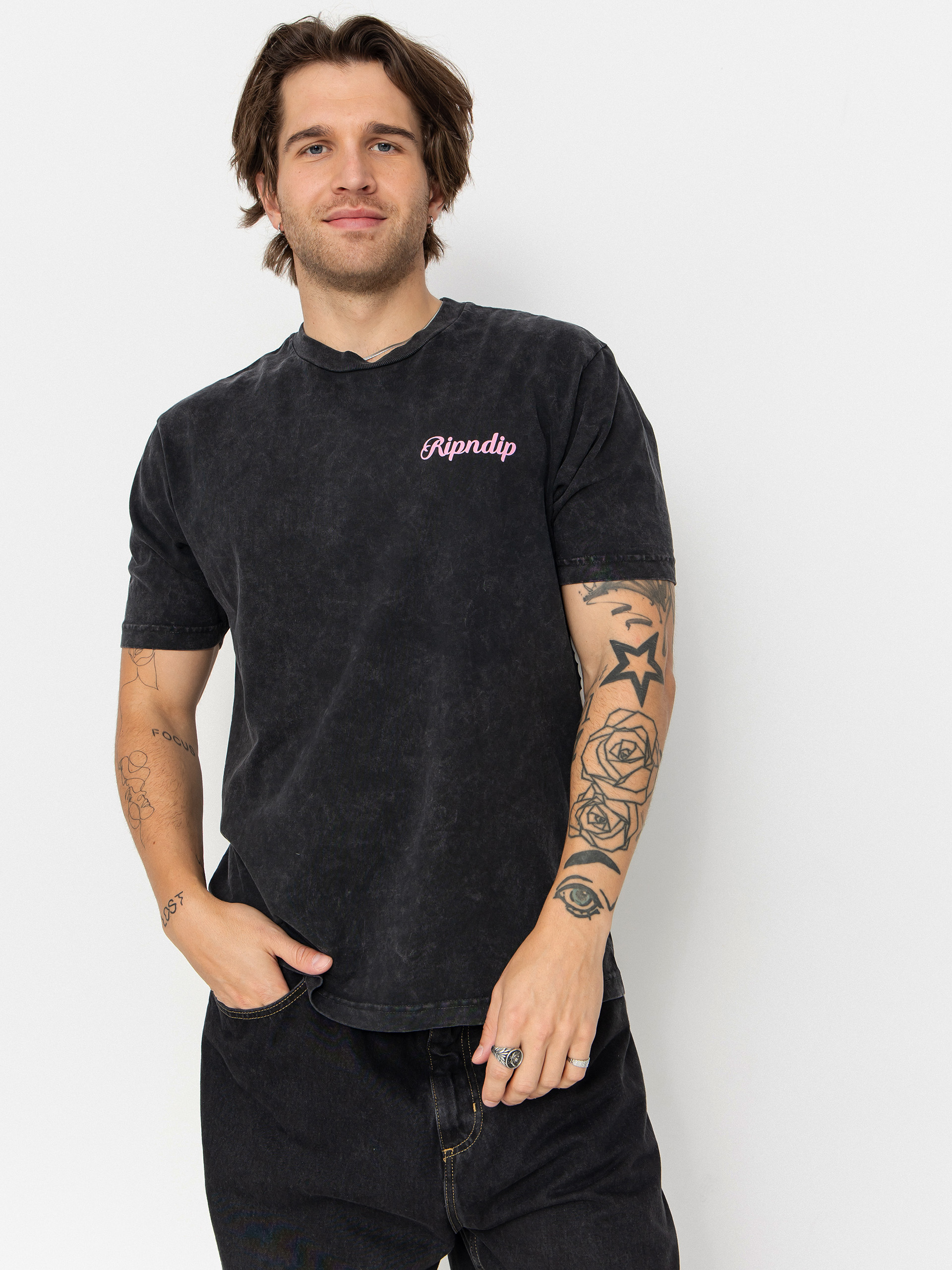Tričko RipNDip Memories (black vintage wash)