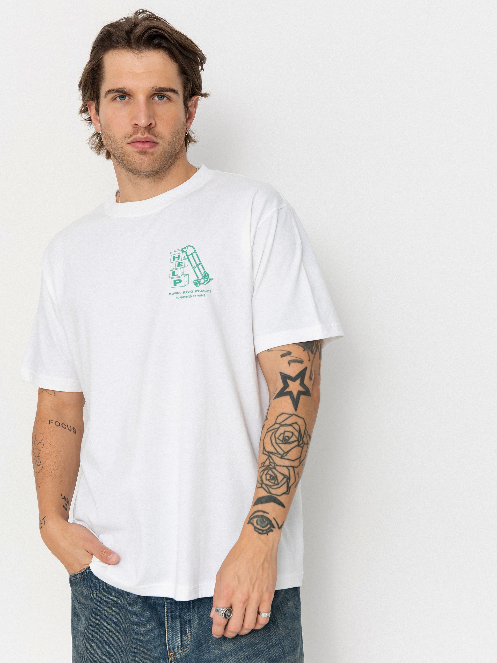 Tričko Vans Moving Co (white)