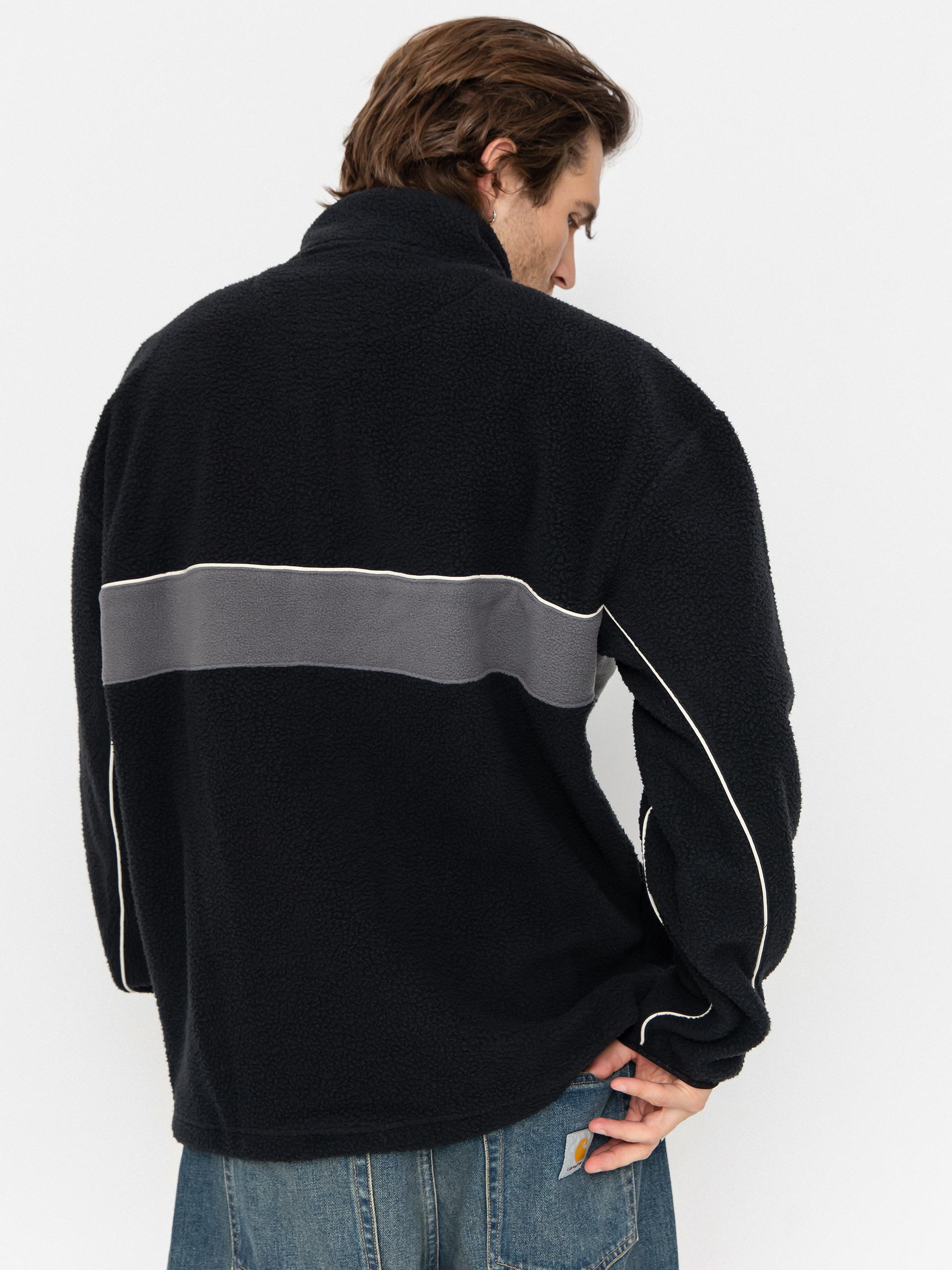 Pánsky Flísová mikina Quiksilver Omni Sherpa HZ (black)