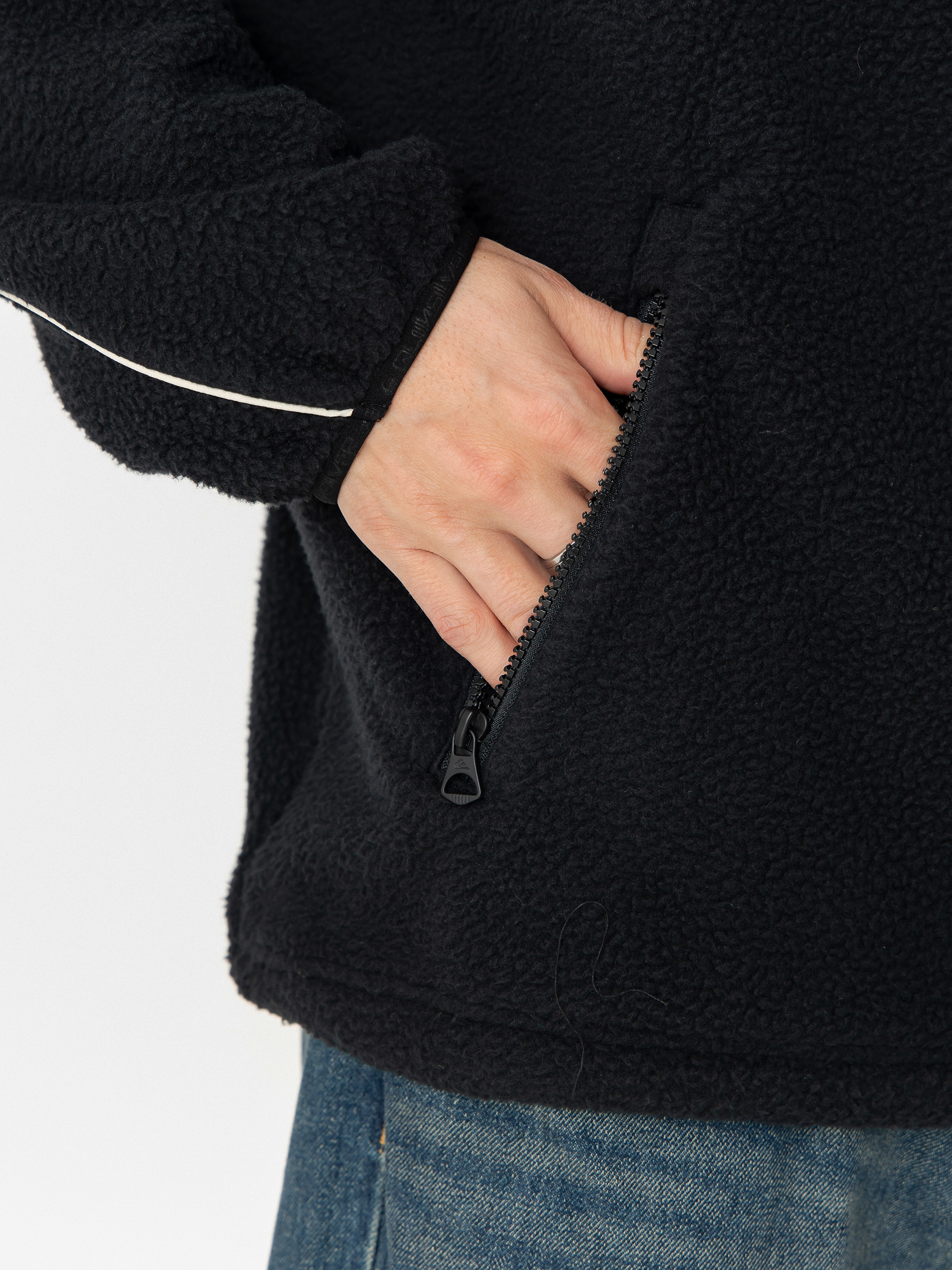 Pánsky Flísová mikina Quiksilver Omni Sherpa HZ (black)