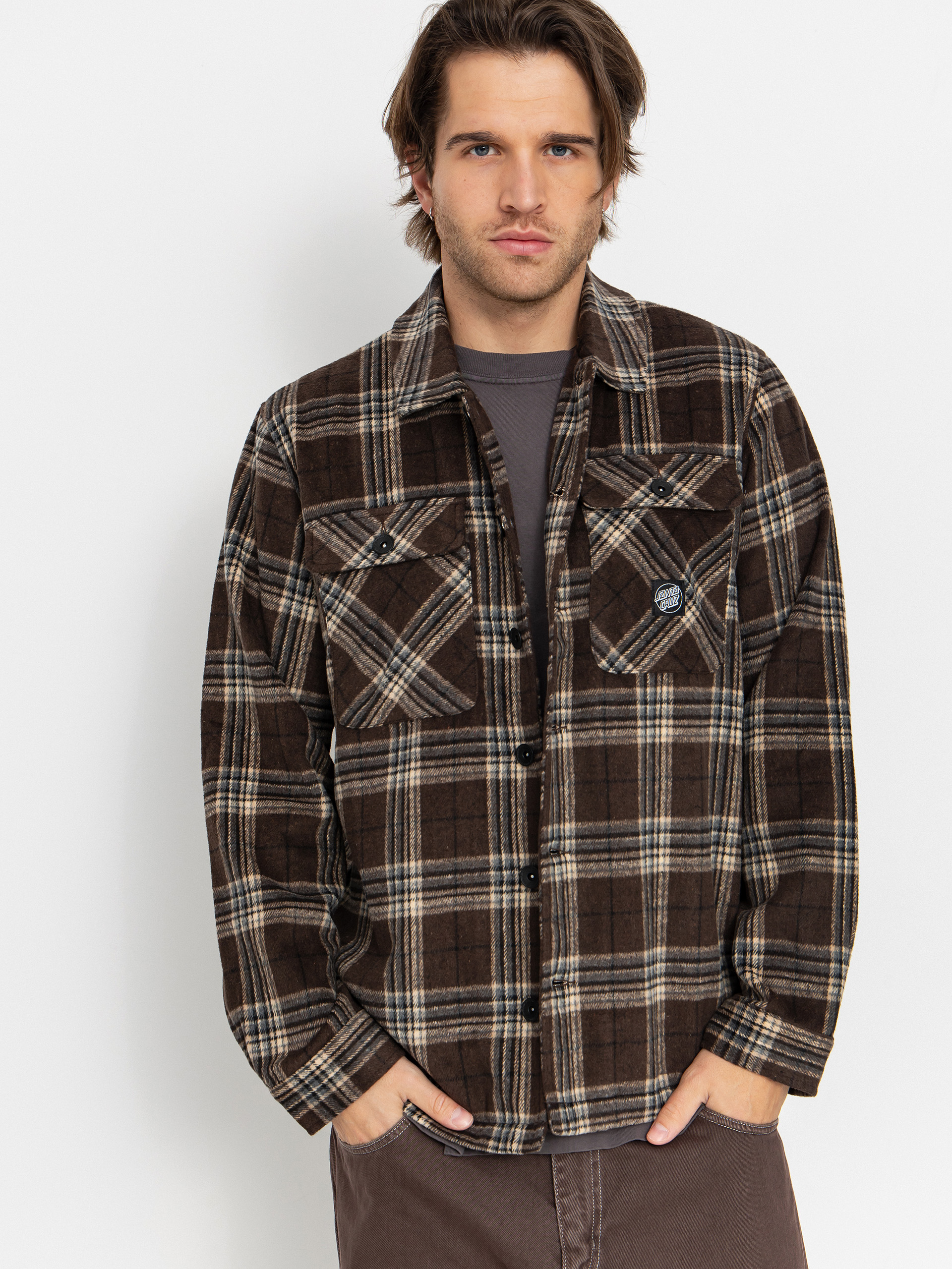 Košeľa Santa Cruz Lodge (chestnut check)