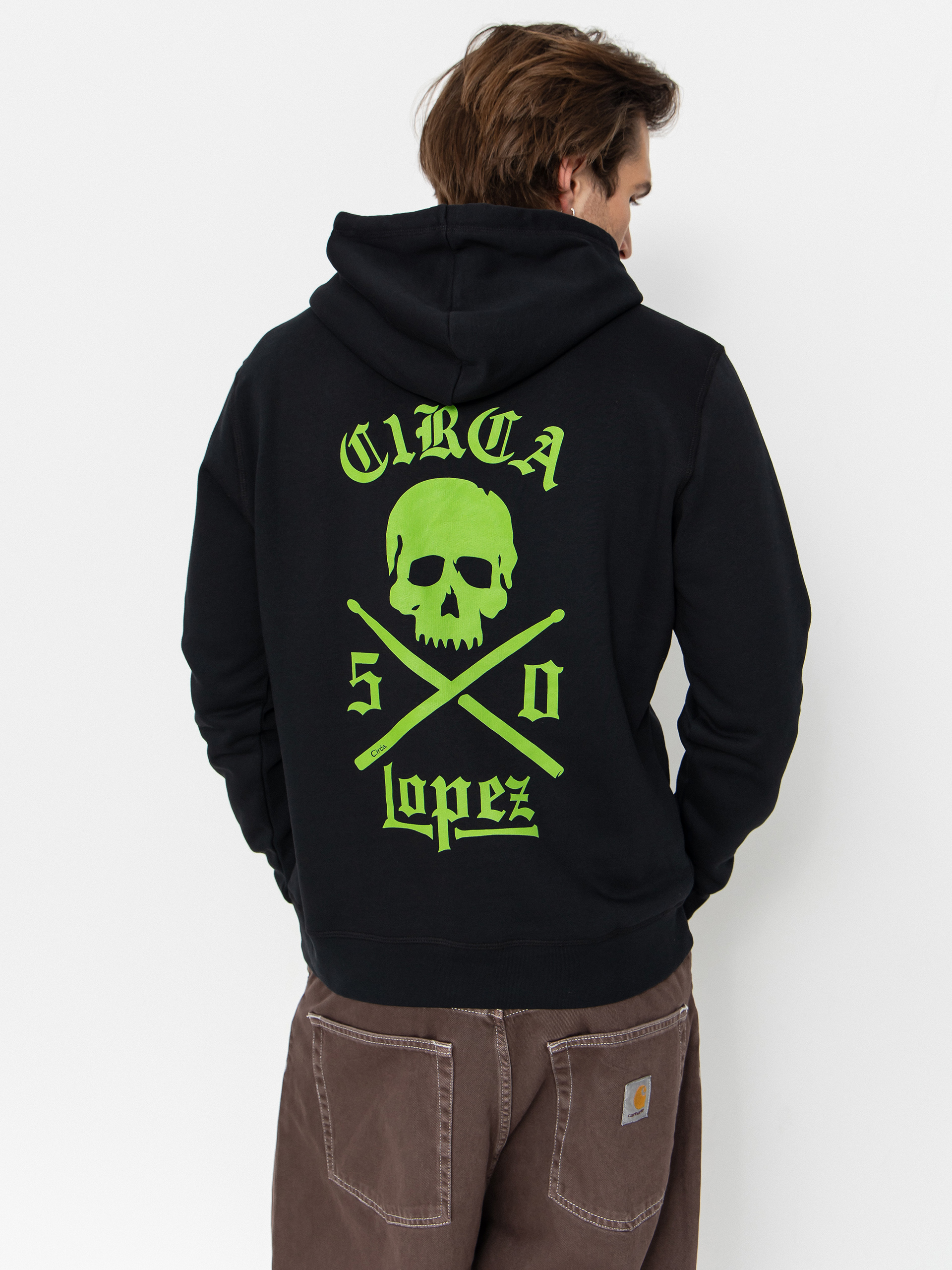 Mikina Circa Lopez 50 (black/green)