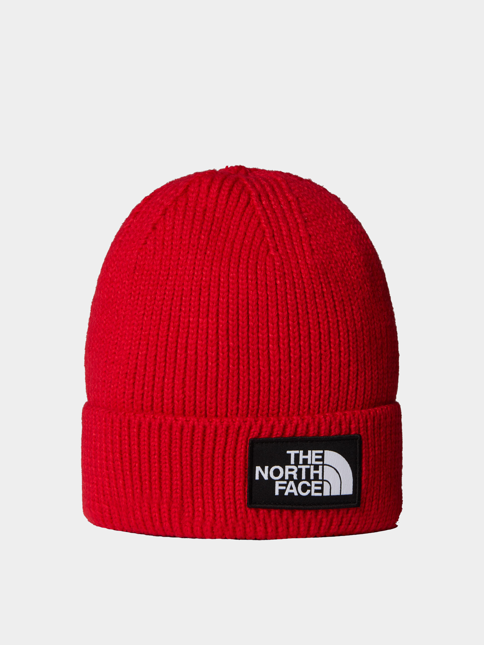 u010ciapka The North Face Tnf Logo Box Cuffed (tnf red)
