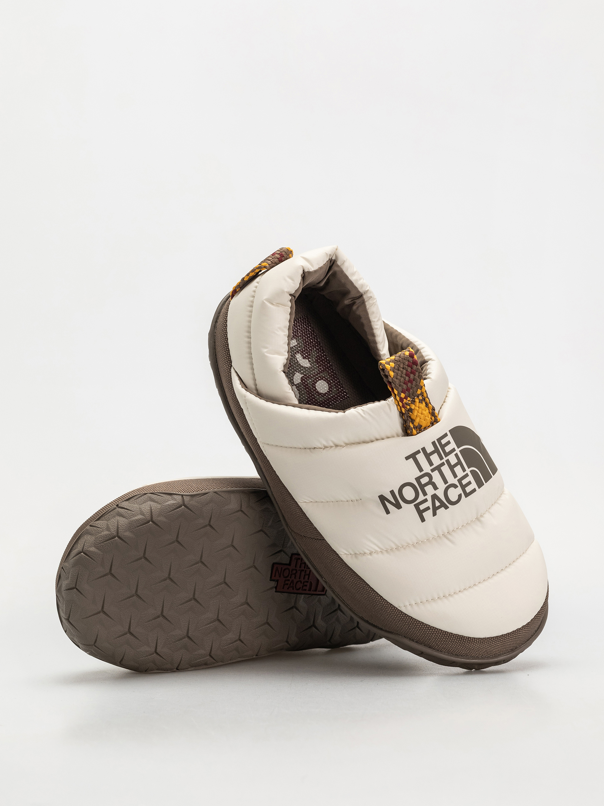 Topánky The North Face Nuptse Mule Wmn (white dune/mocha brown)