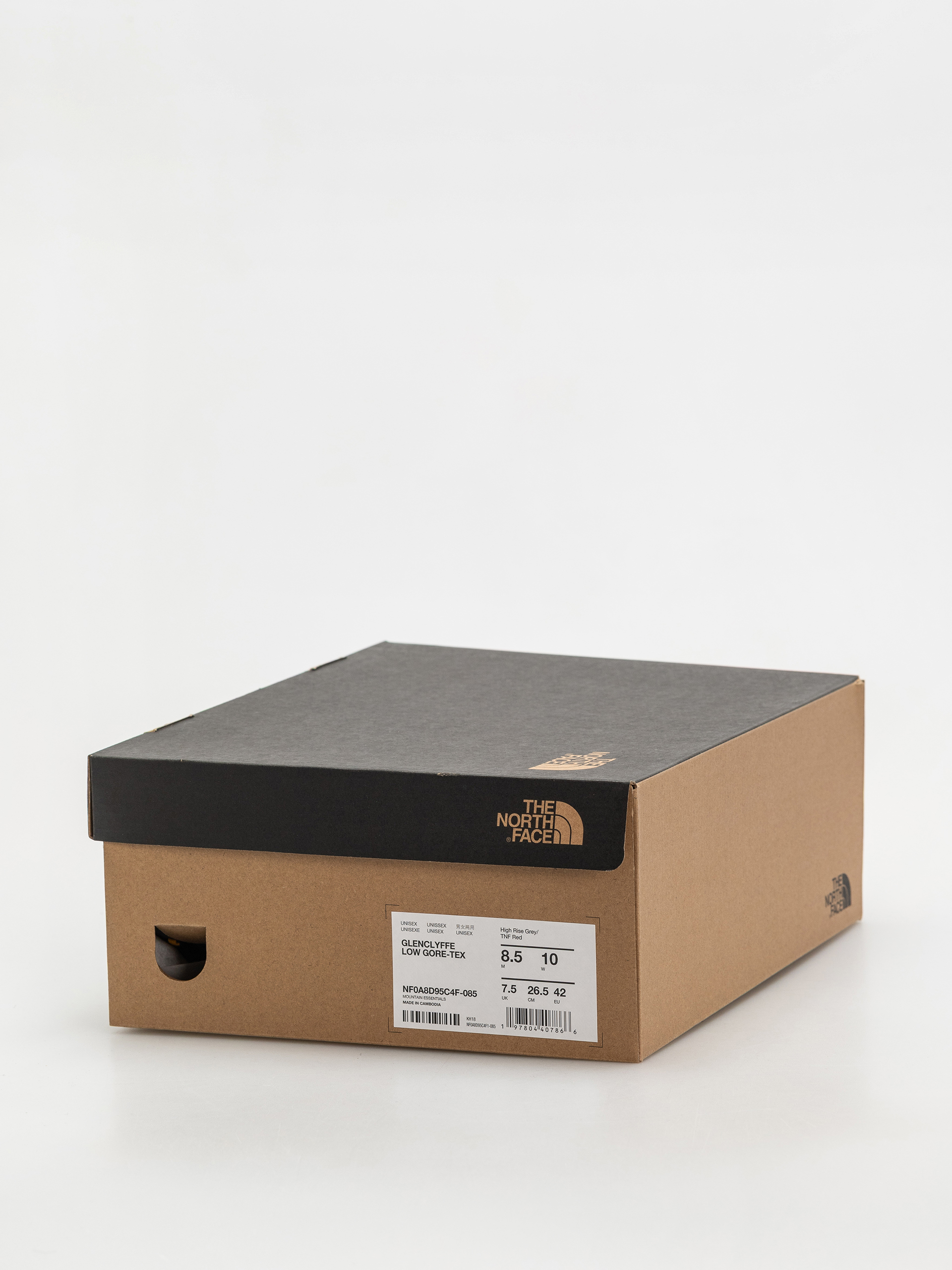 Topánky The North Face Glenclyffe Low Gore Tex (high rise grey/tnf red)