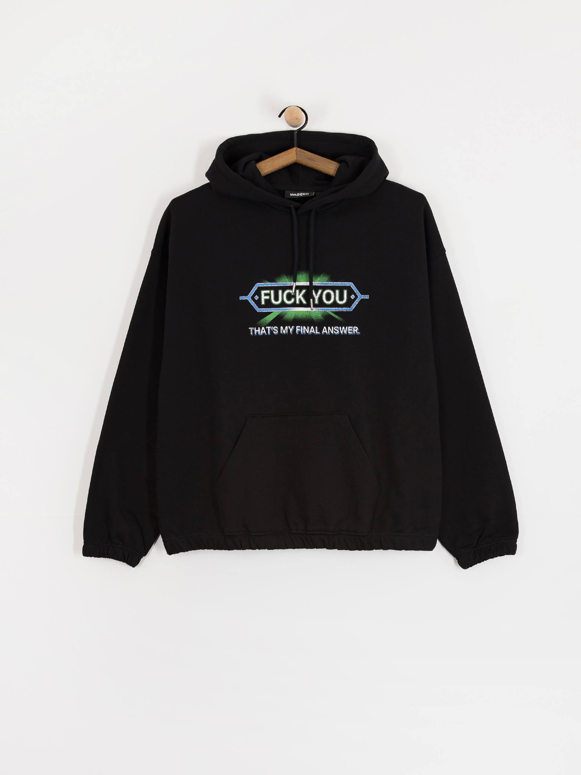 Mikina s kapucňou Wasted Paris Answear Boxy HD (black)