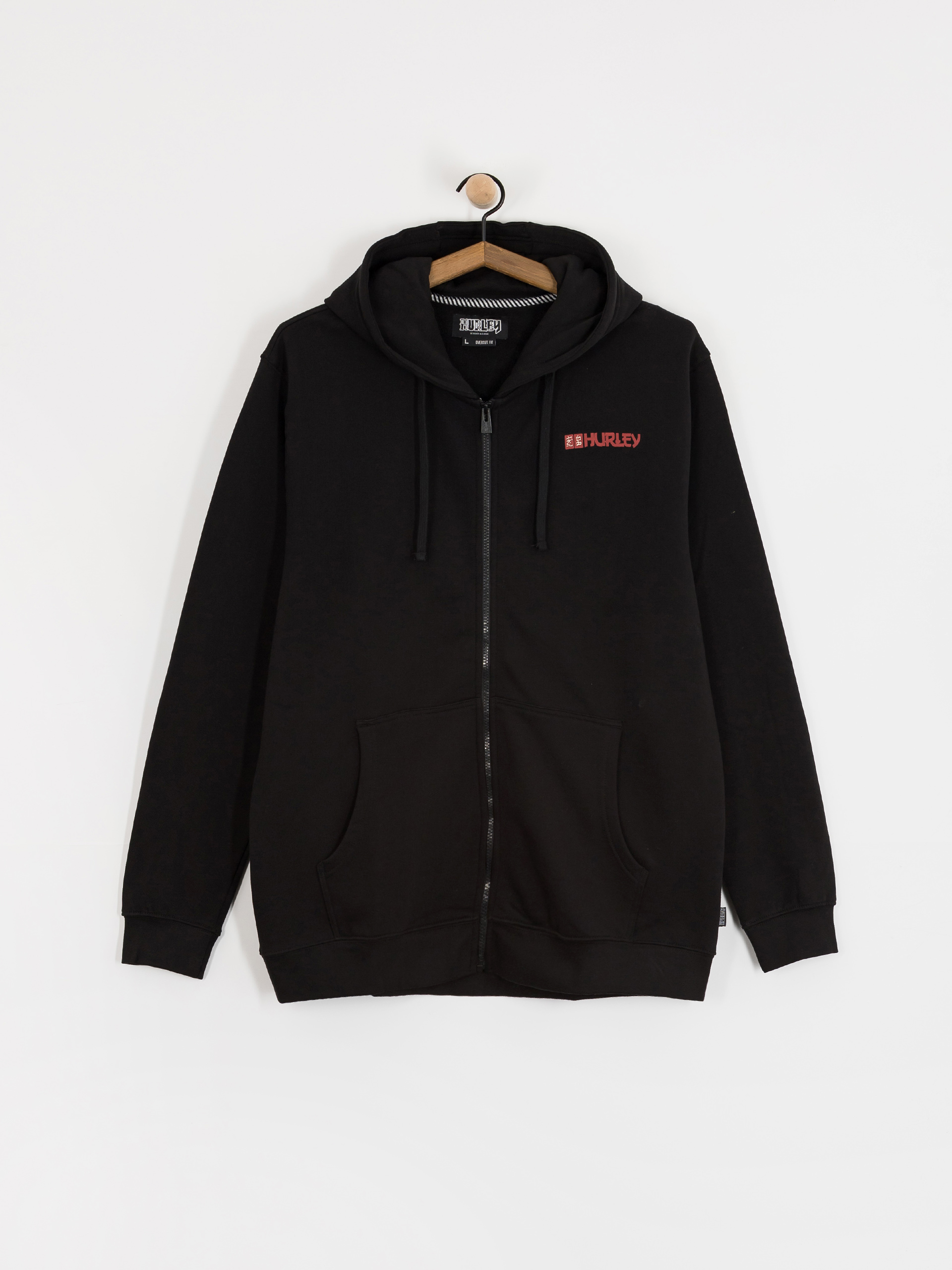 Mikina s kapucňou Hurley Tattoo ZHD (black)