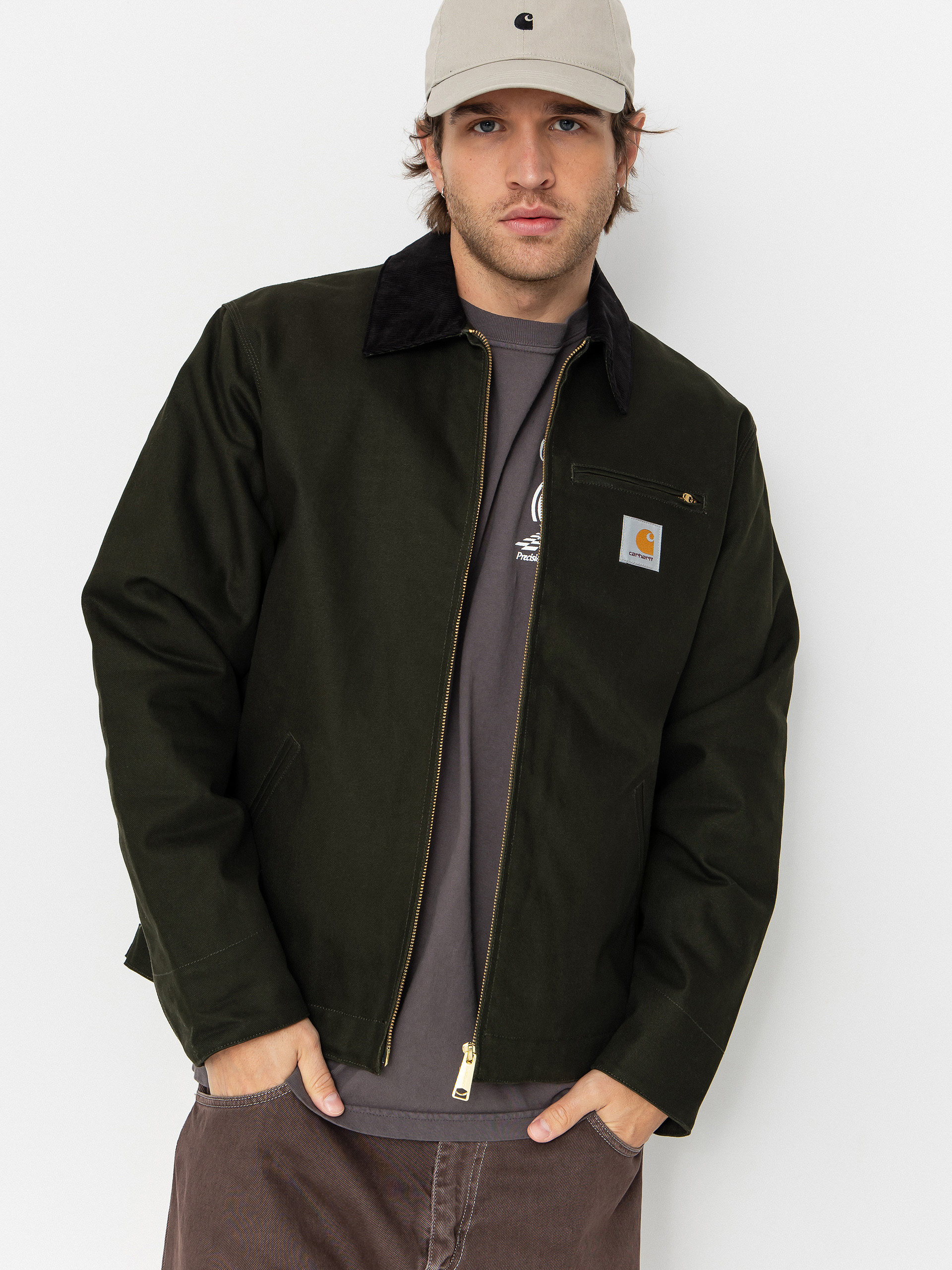 Bunda Carhartt WIP Detroit (olive/black/rigid)