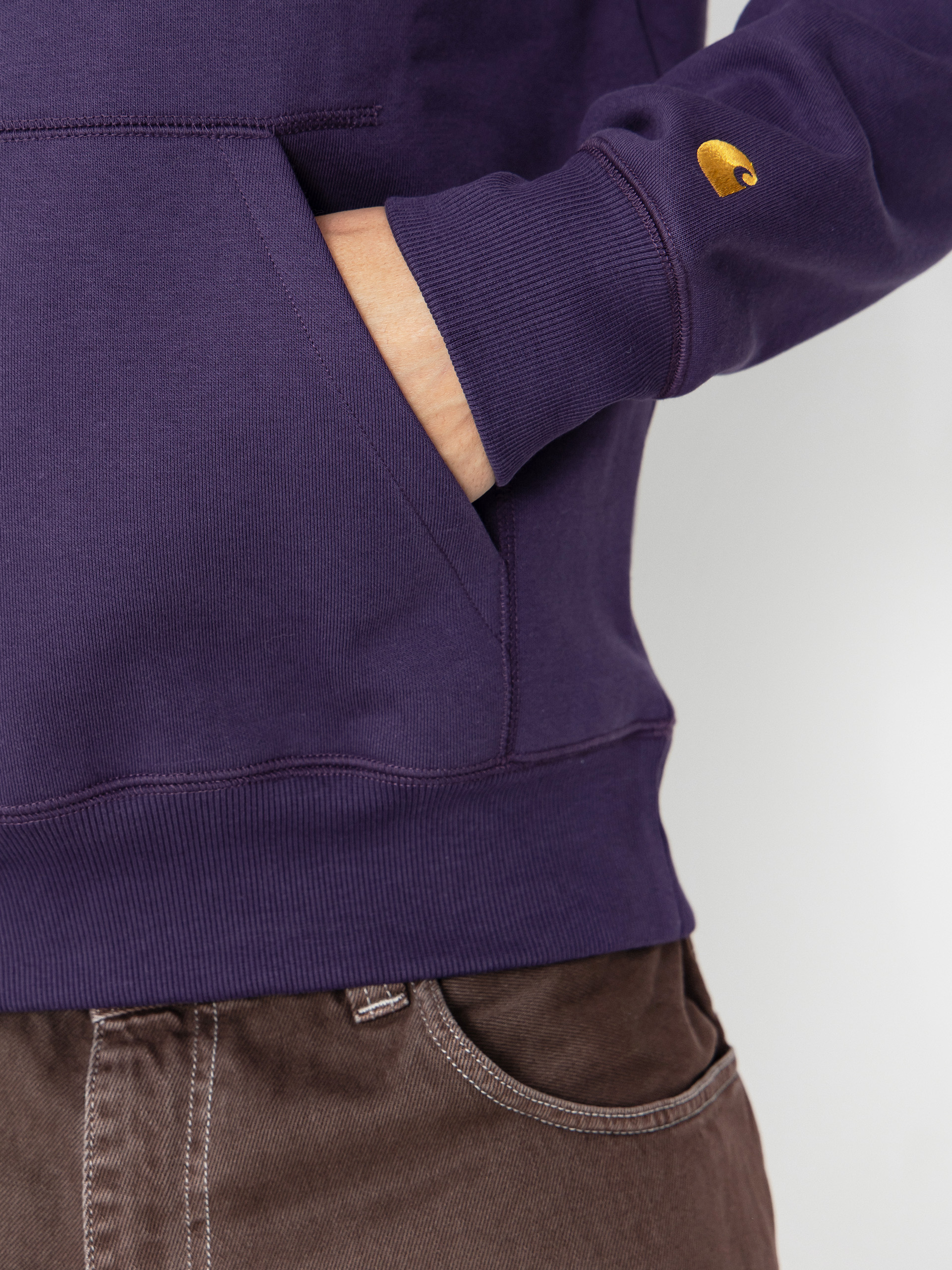 Mikina s kapucňou Carhartt WIP Chase HD (lakers/gold)